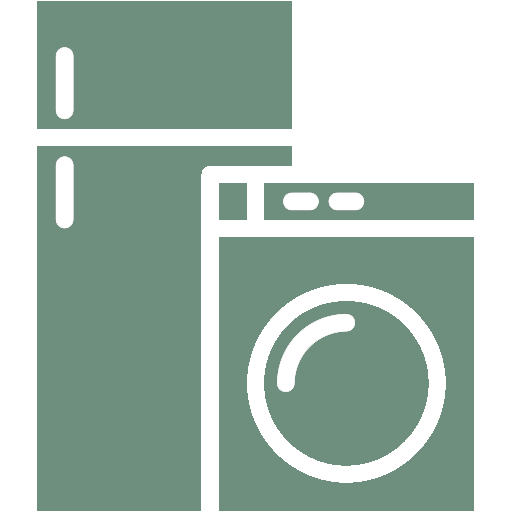 Icon of a refrigerator and a washing machine.