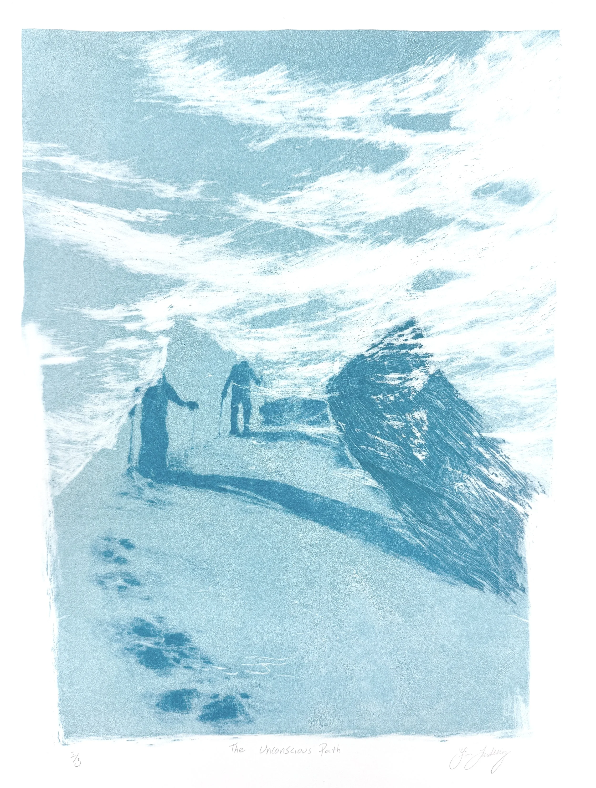 Unconscious Path. Lithography