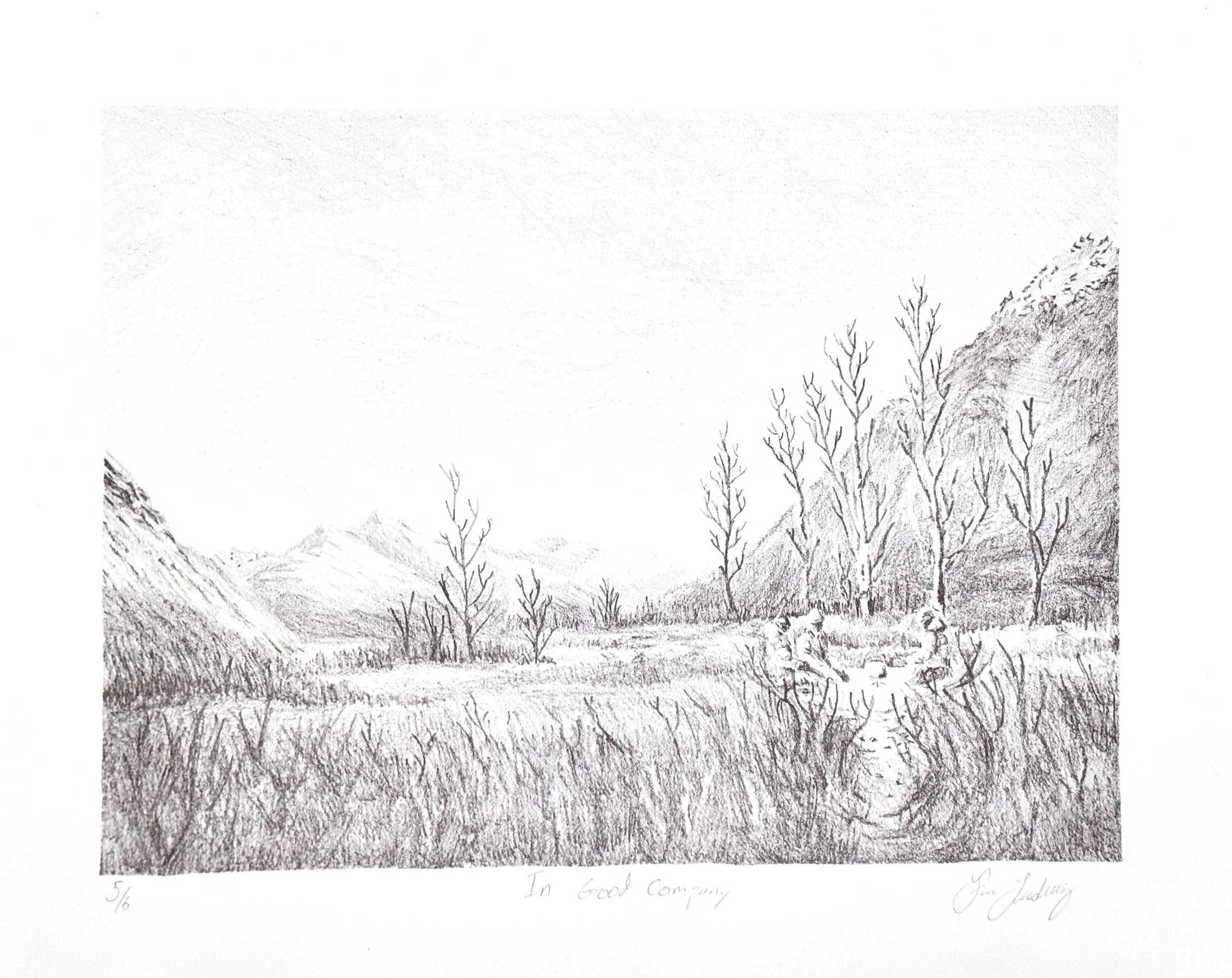 In Good Company, Lithography, 9*12