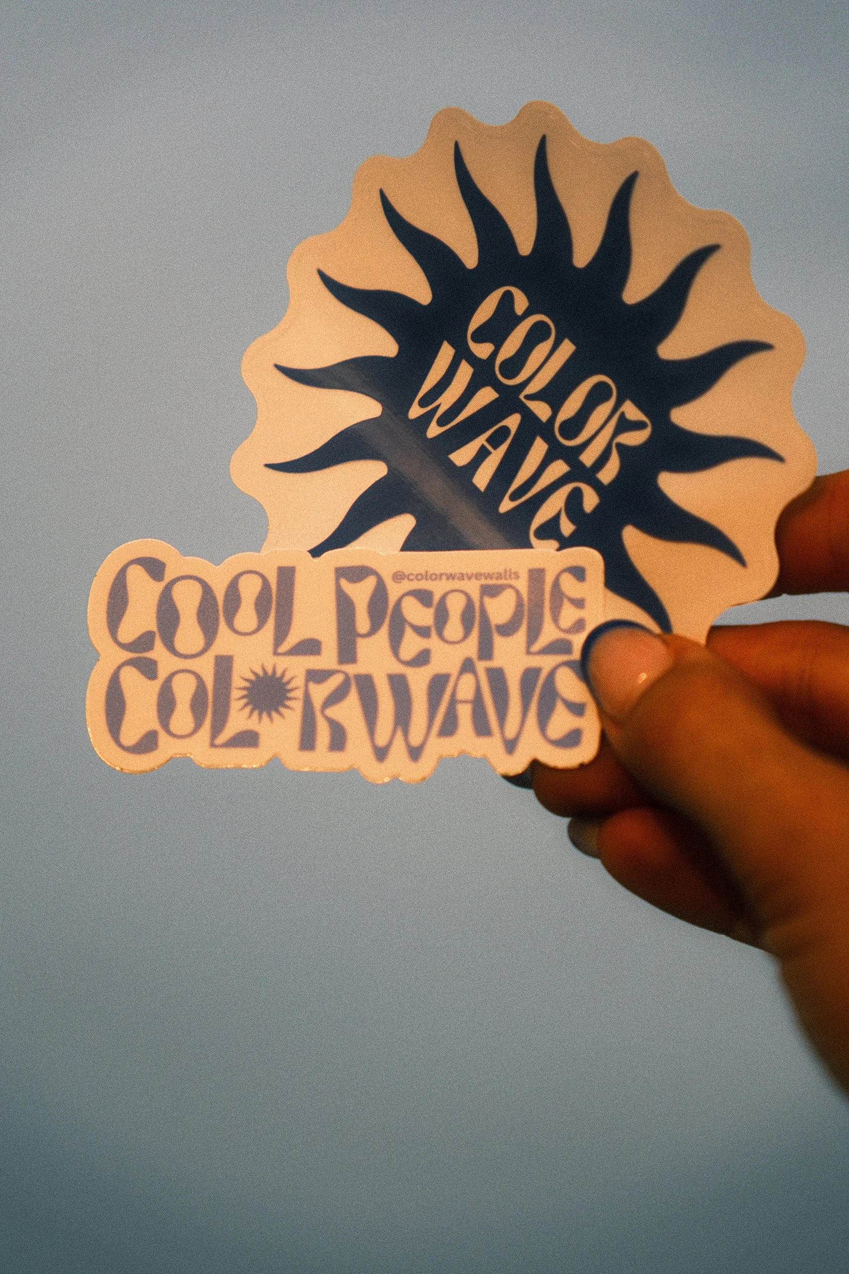 Cool People Color Wave Matte Sticker