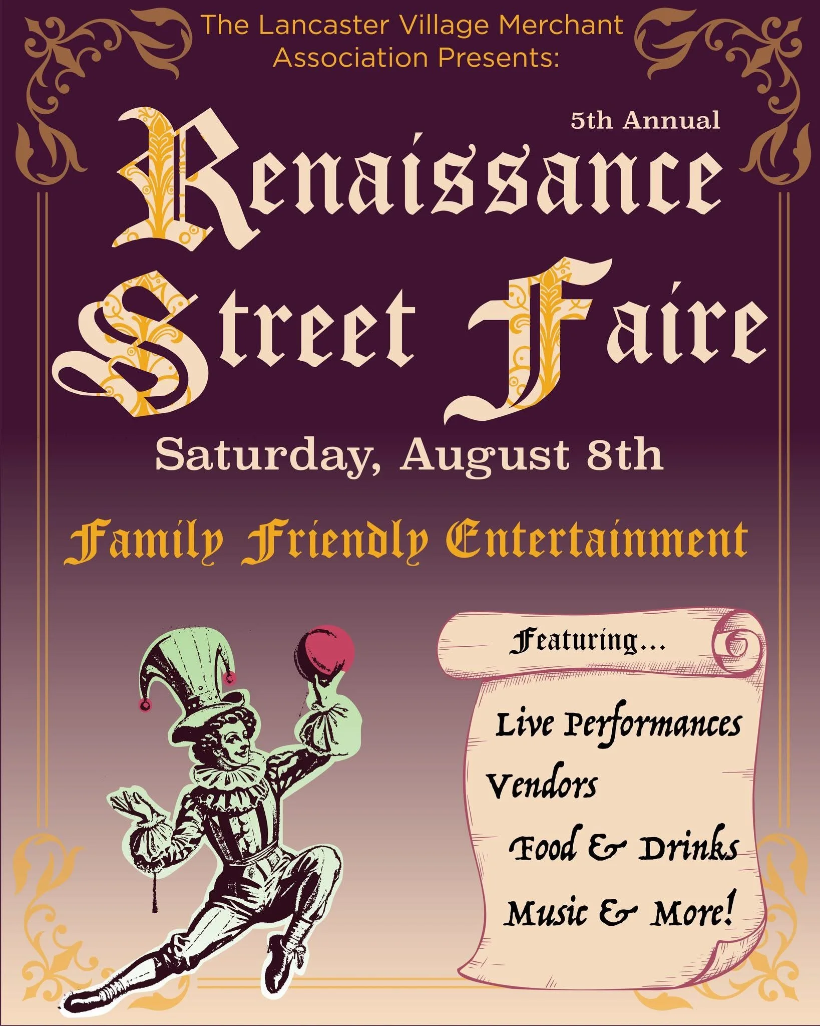 5th Annual Lancaster Renaissance Street Faire