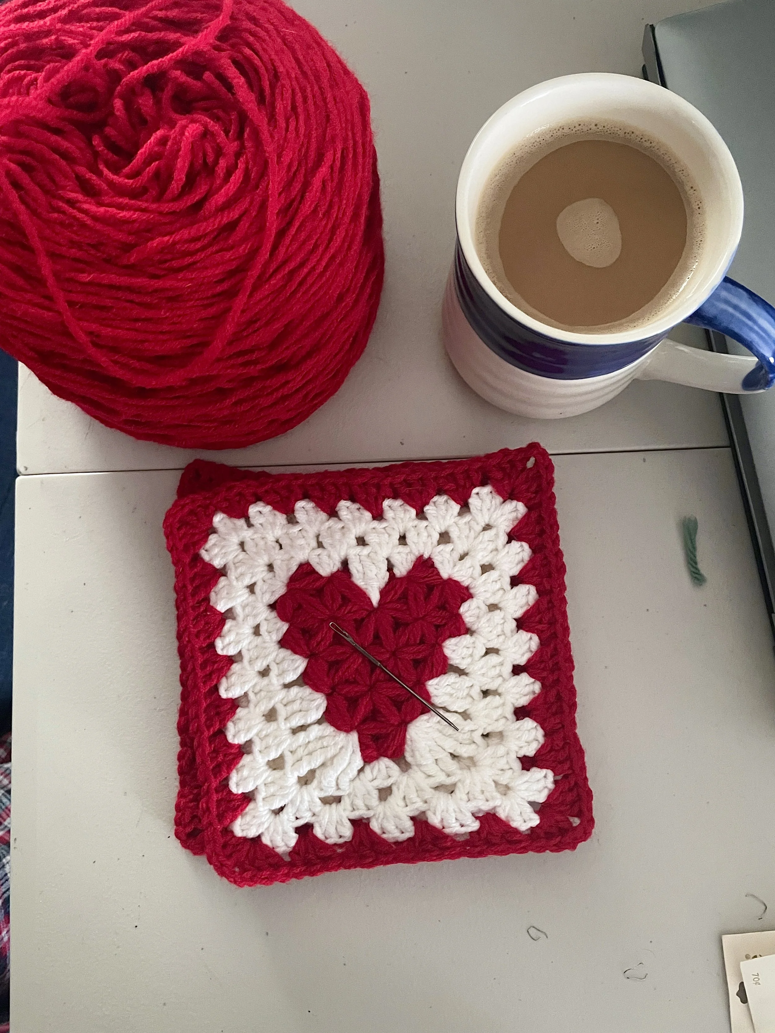 version 2 of the heart granny square 