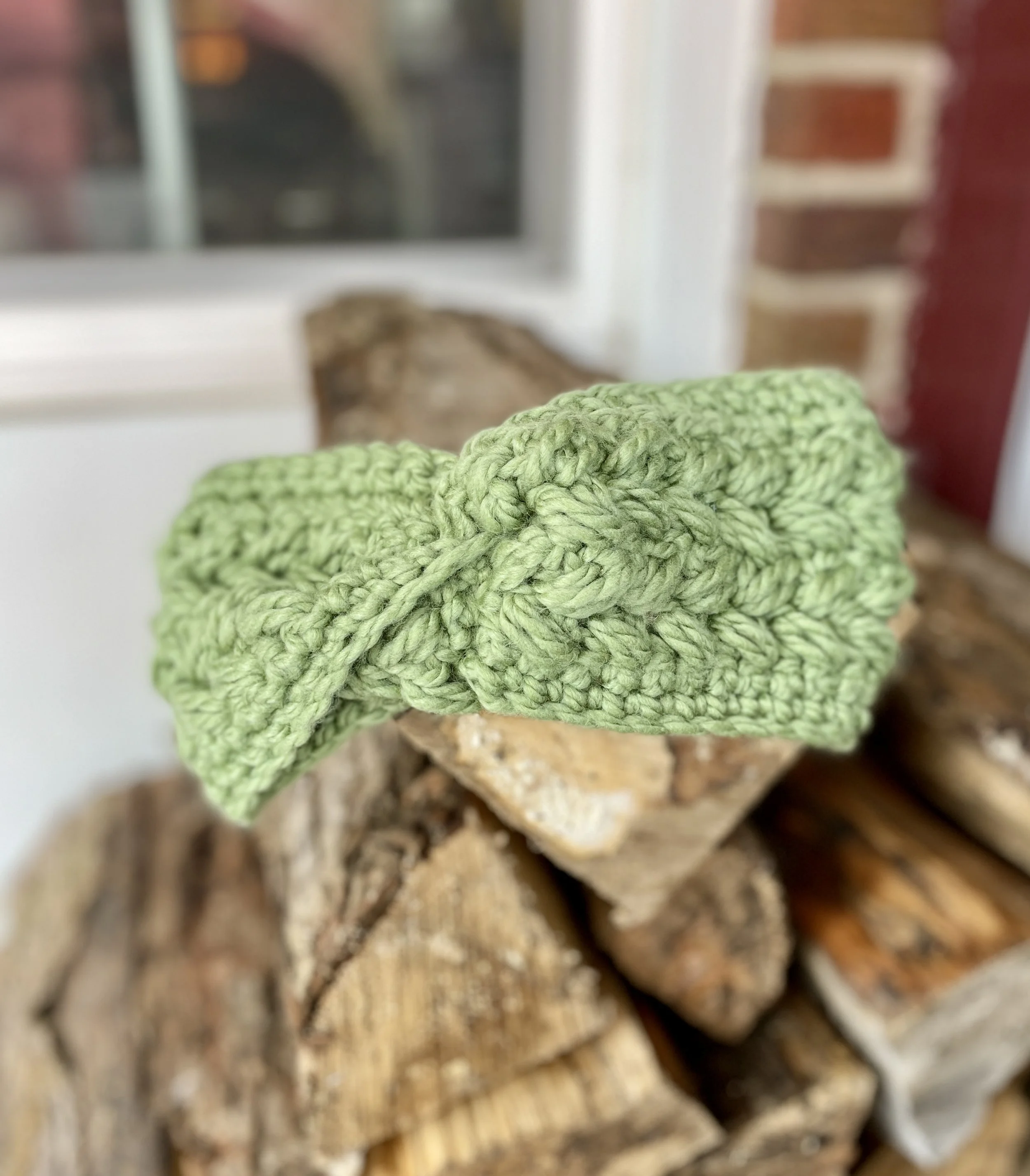 Wheat Stitch Twist headband
