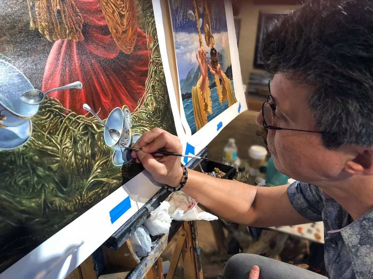 Michael Cheval live embellishment