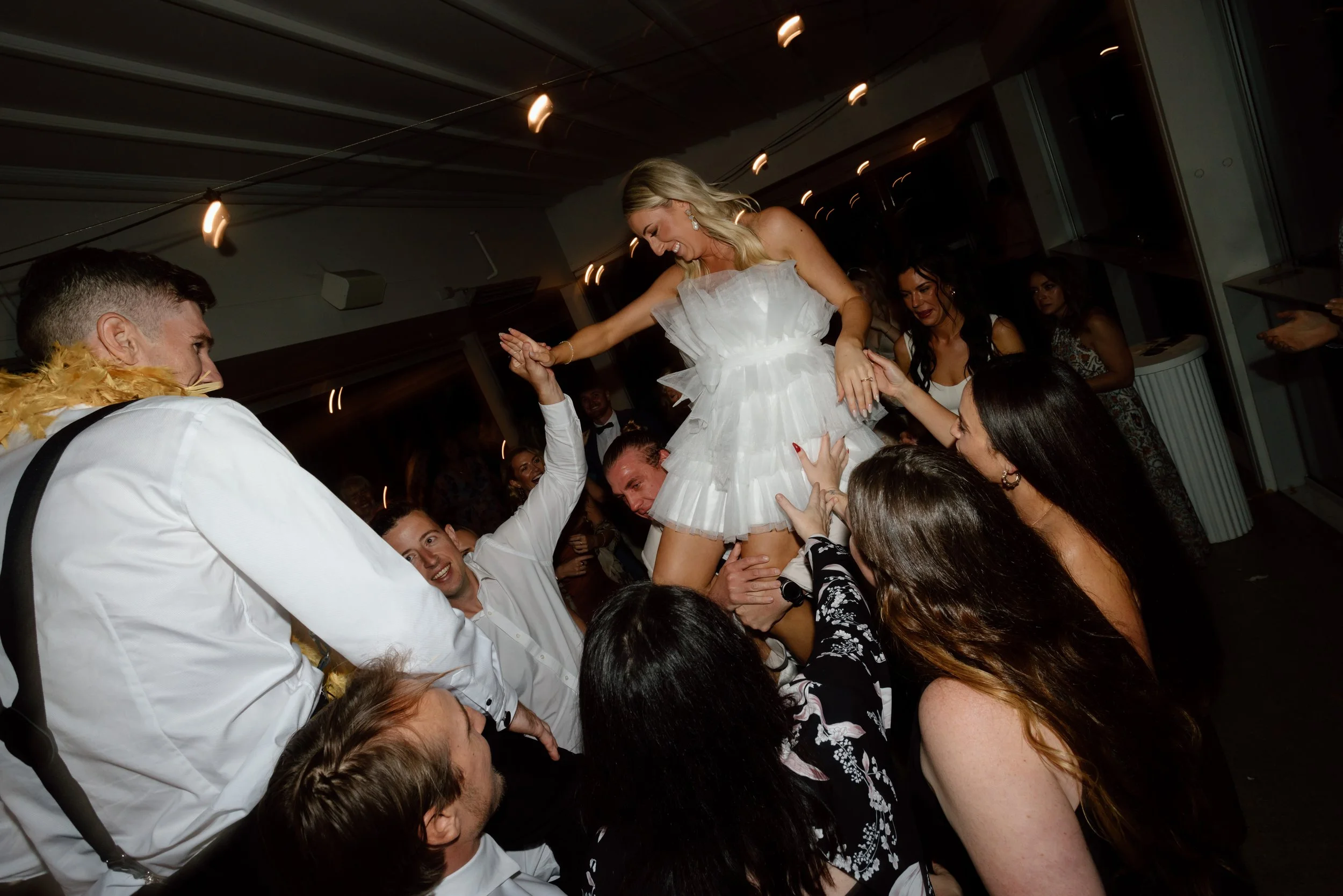 Chris Mox wedding client - Lauren & Lindon's reception dance floor