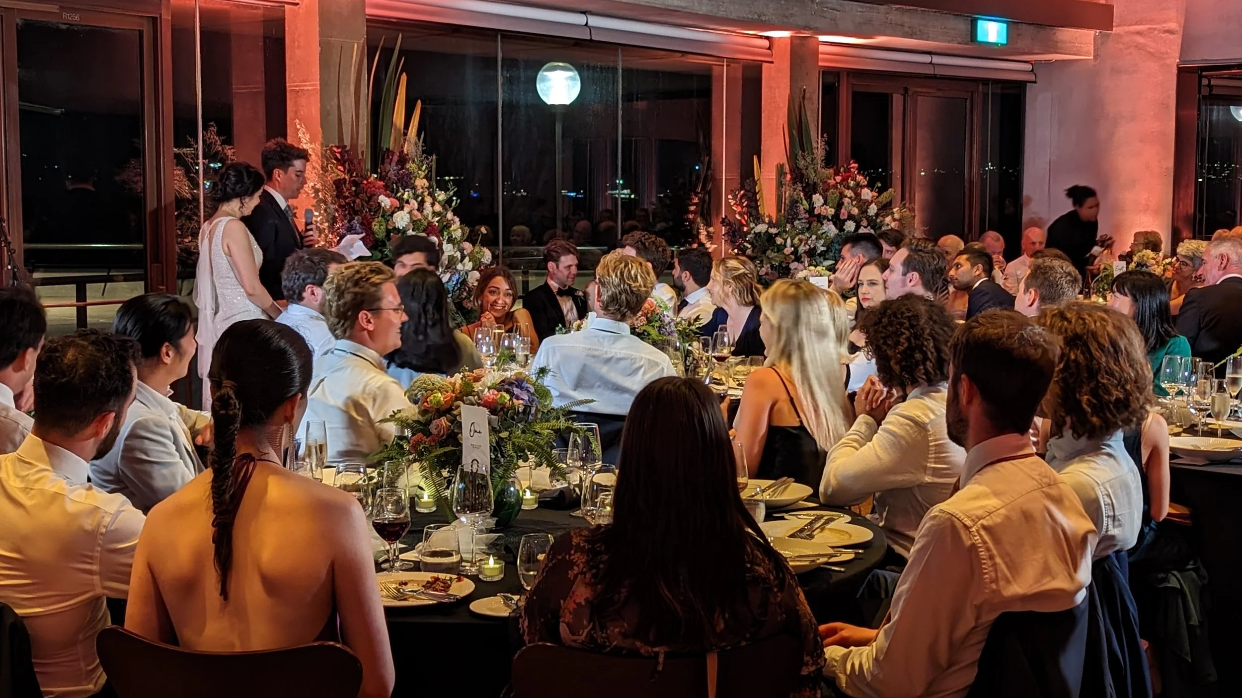 Chris Mox wedding client - Alex & Liam' wedding reception