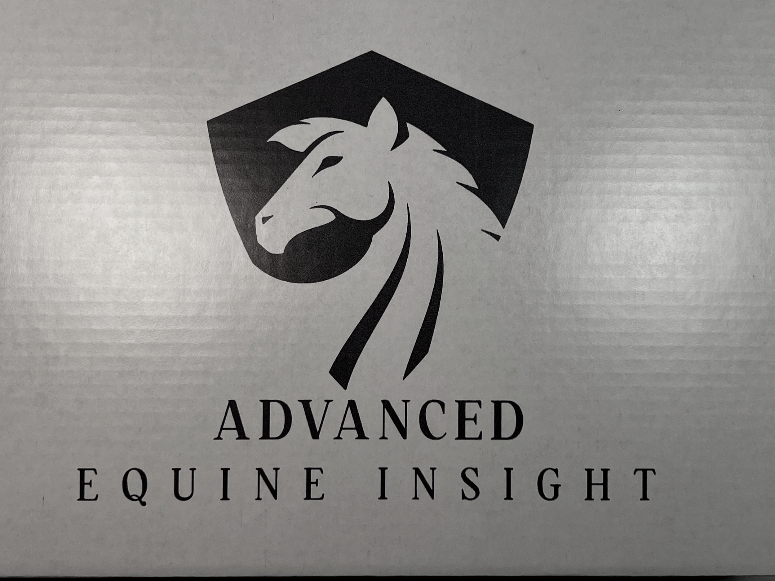 Box containing an equine microbiome test kit for horse fecal analysis