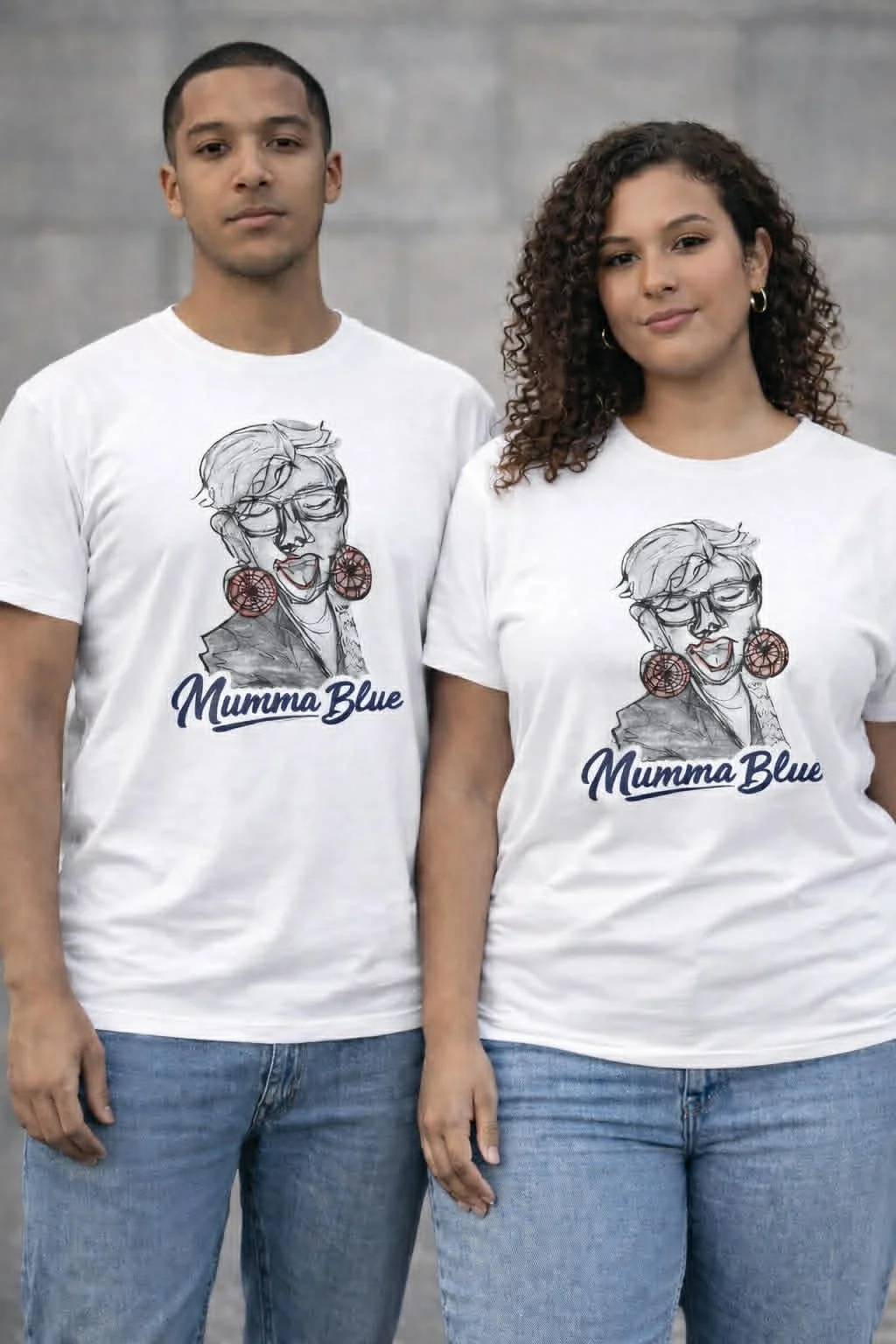 Mumma Blue T-Shirt Finn Mac design