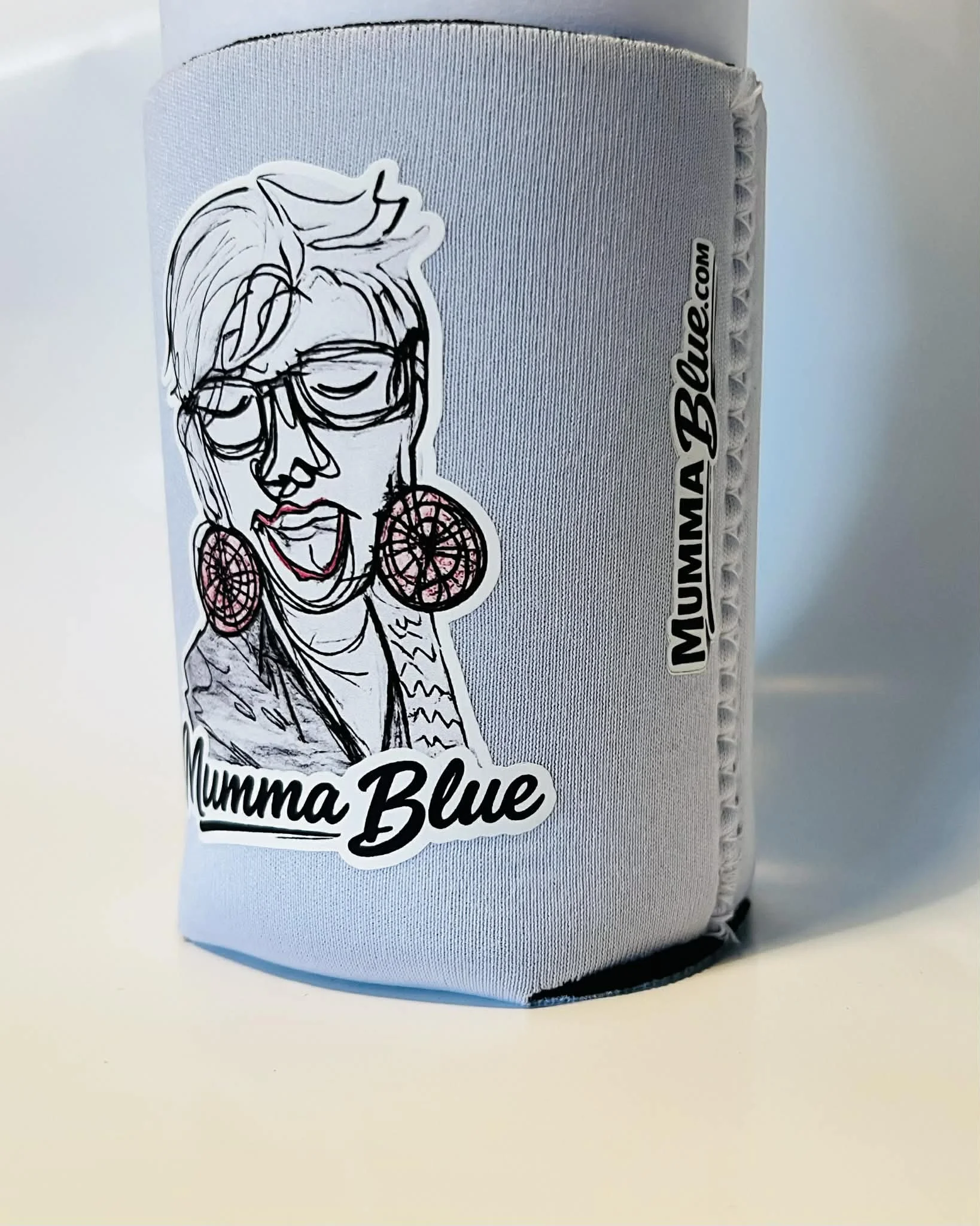 Mumma Blue Stubby Holder