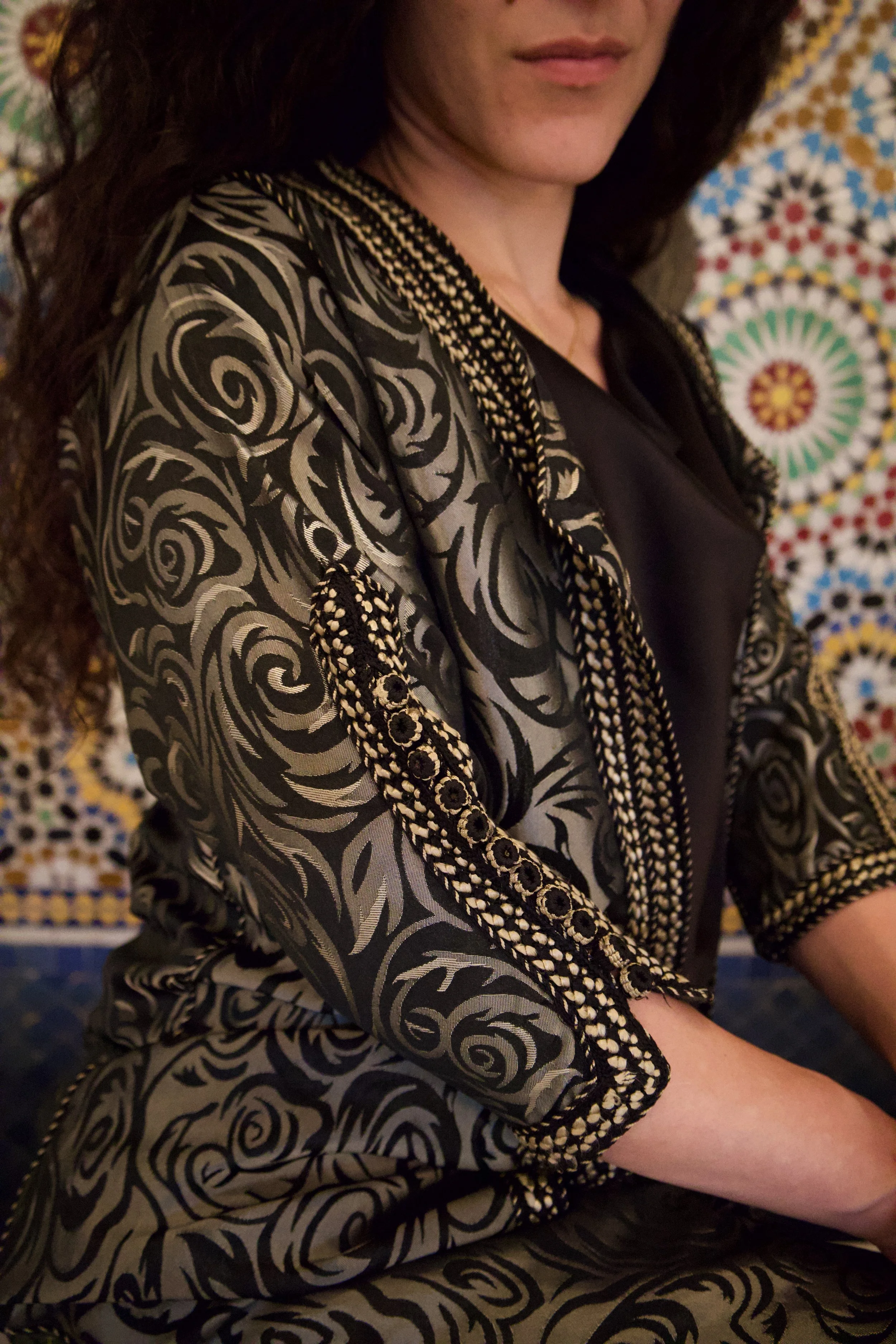 The Arabesque Noir Kimono