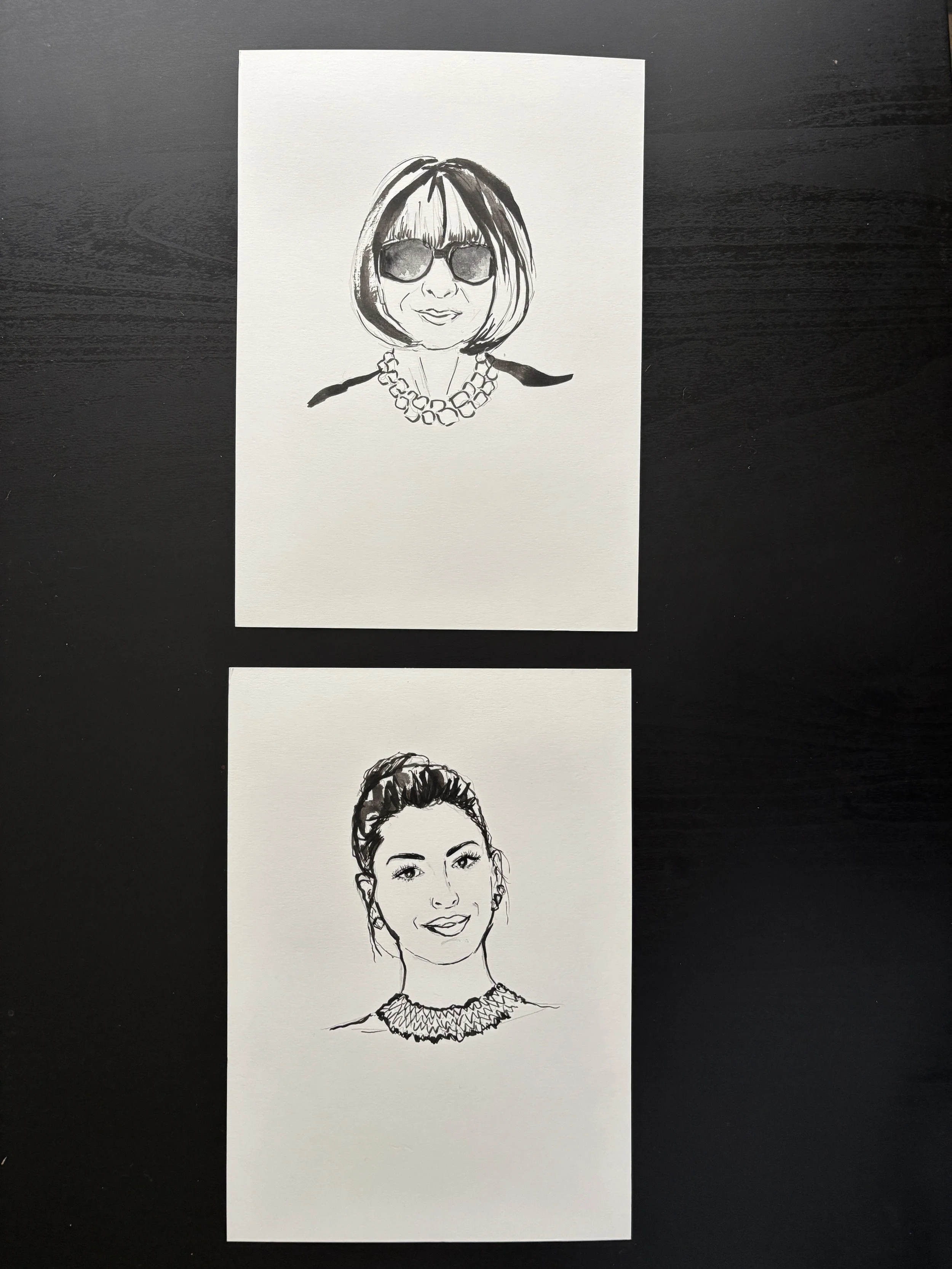Signature Portrait — Black Ink