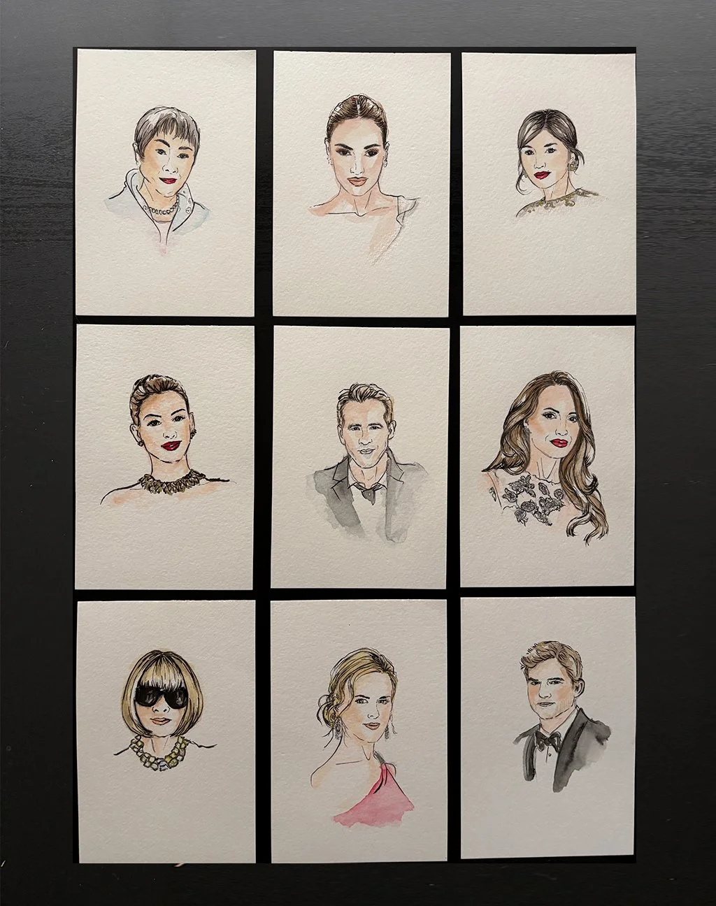 Signature Portrait — Ink + Colour