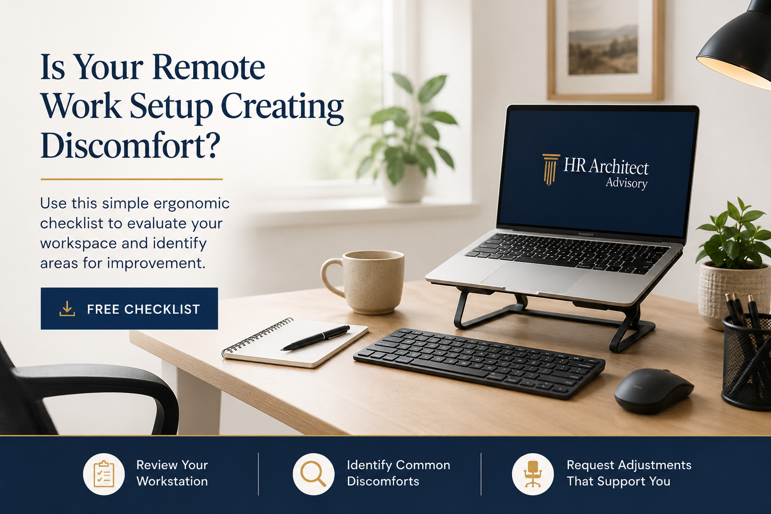 Is Your Remote Work Setup Creating Discomfort? Use This Simple Ergonomic Checklist