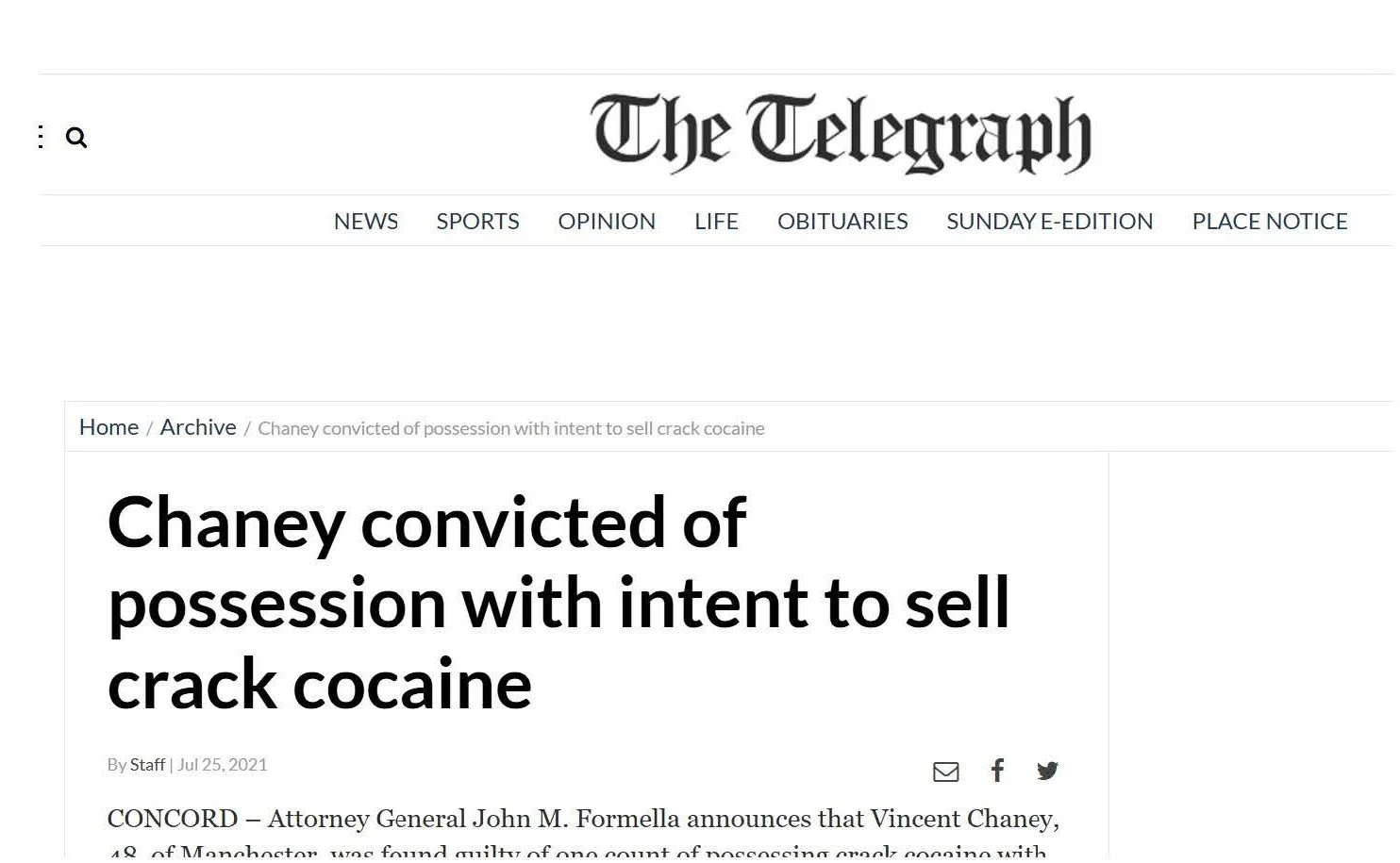 Felony Drug Trial