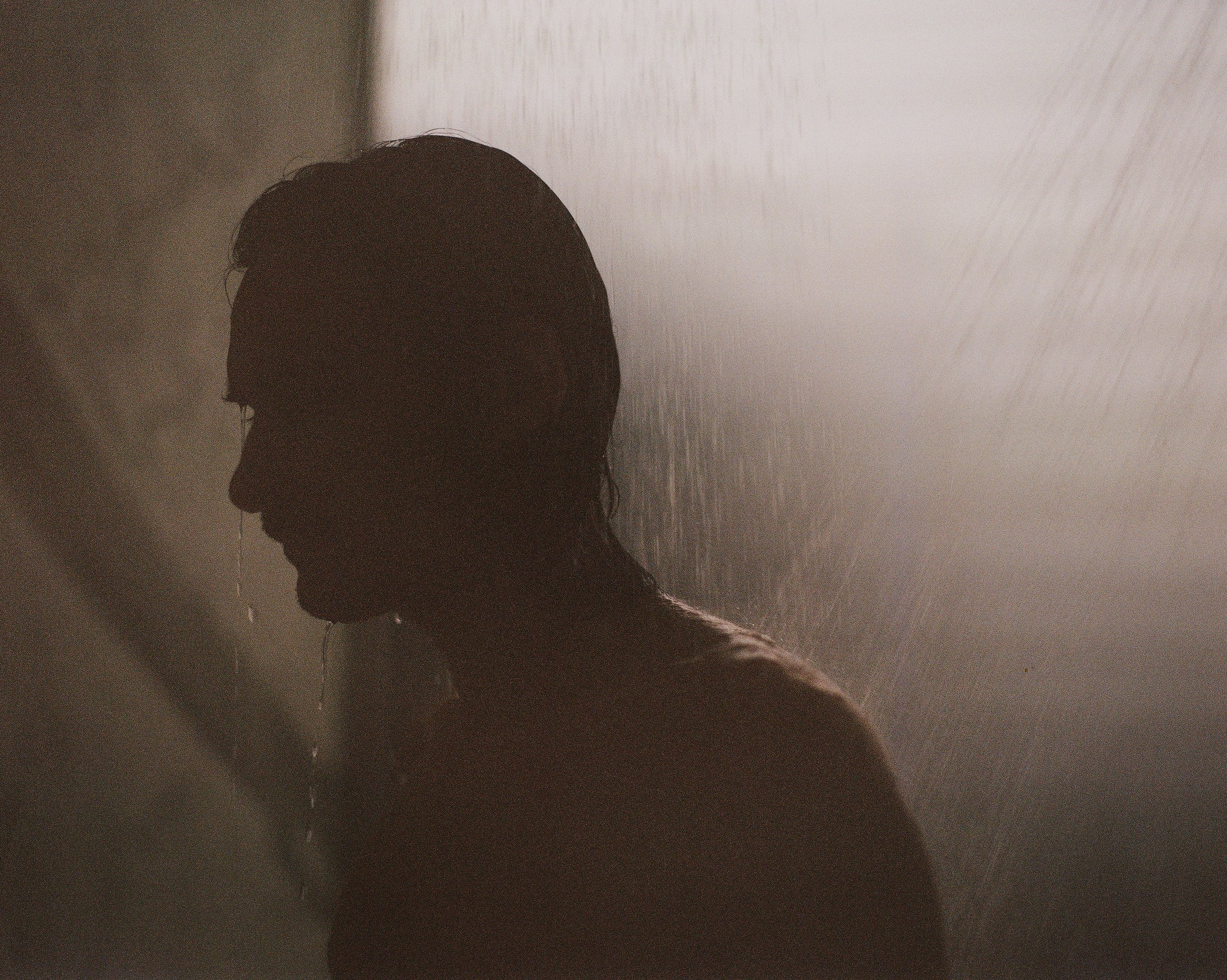 Alex in the shower