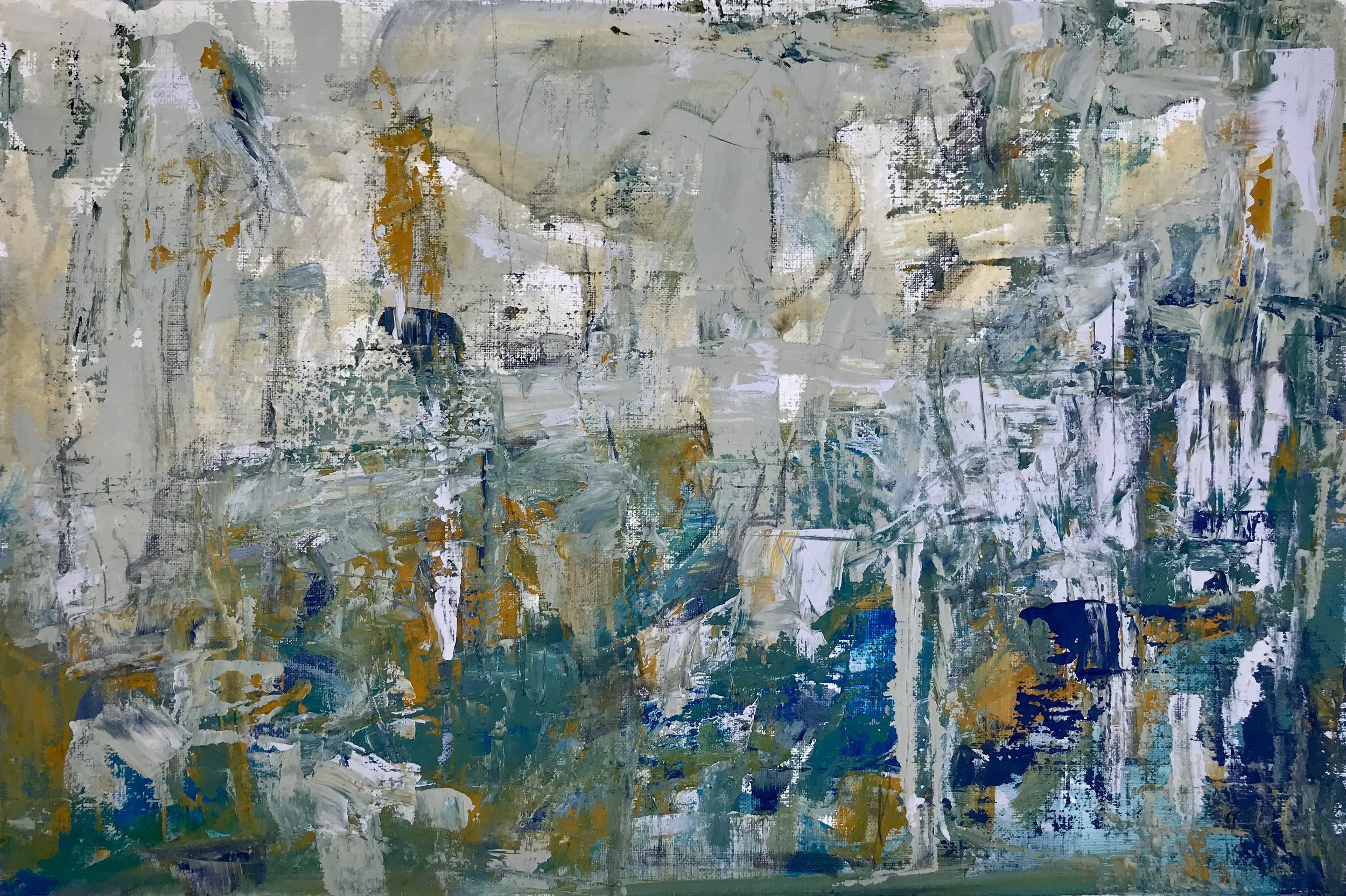 "Memories of Glasgow"-Mixed Media on Paper 16x20