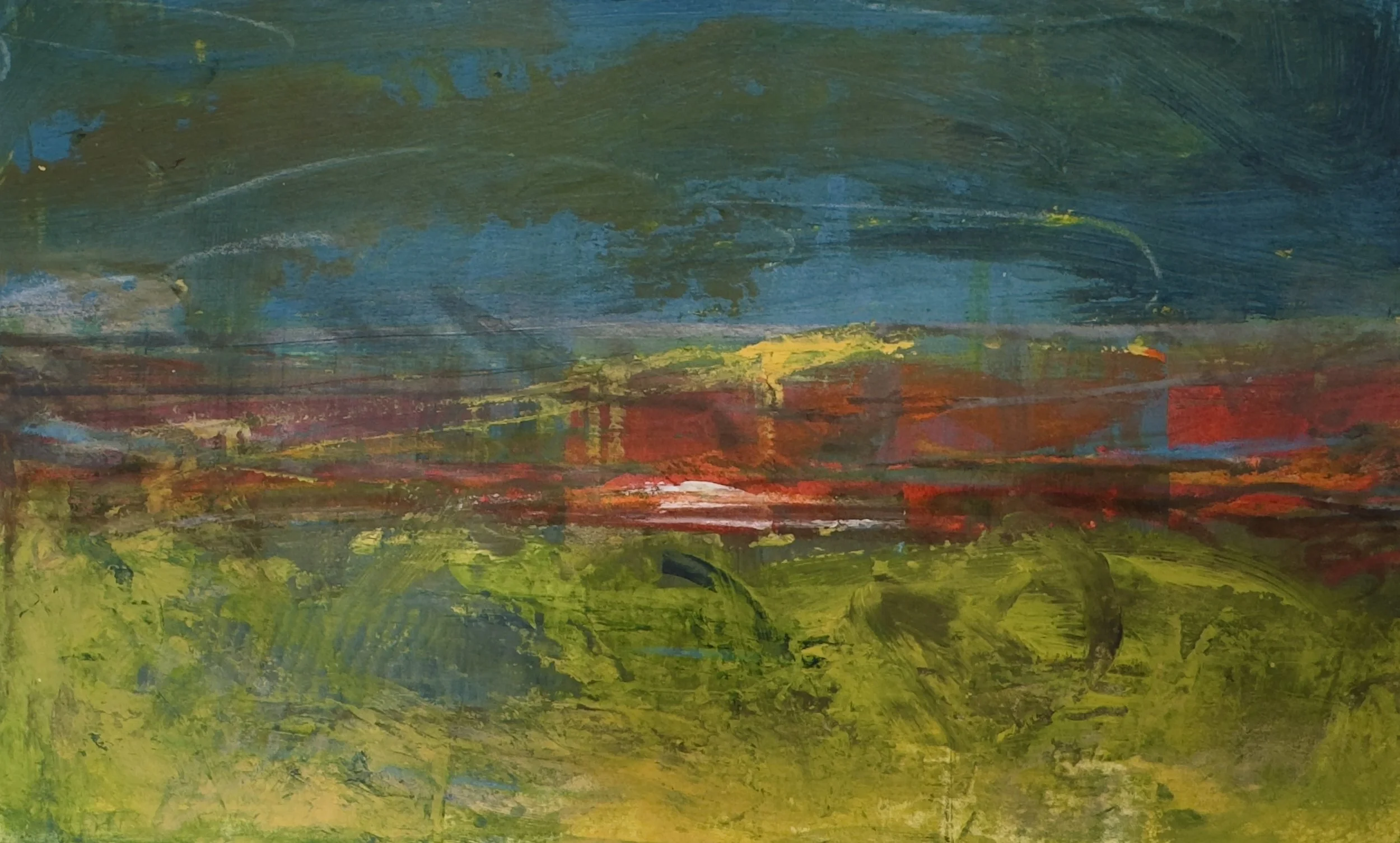 "Ishikawa Beach"-Acrylic on Paper 8x10