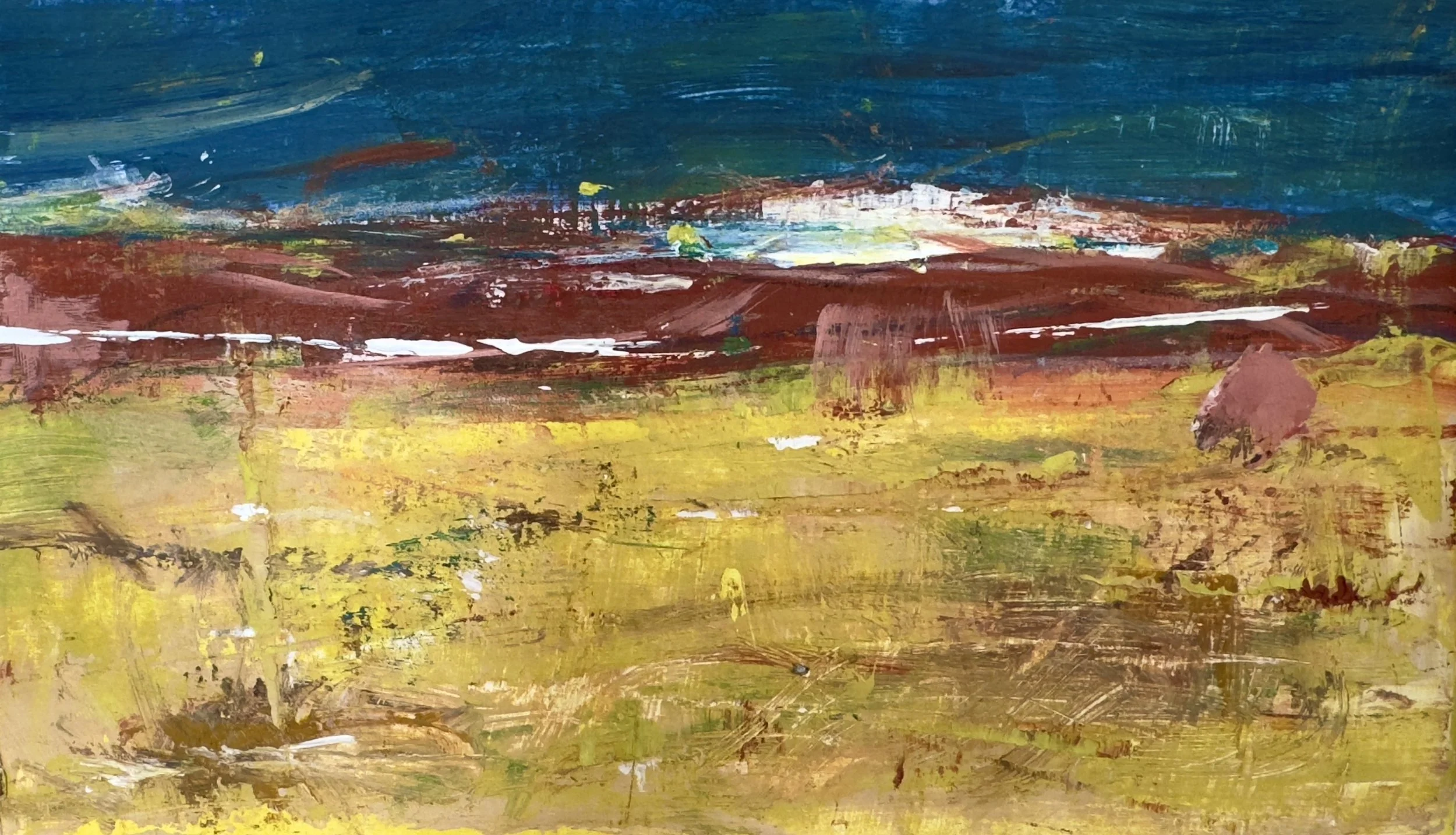 "Sunrise Awakening"-Acrylic on Paper 8x10