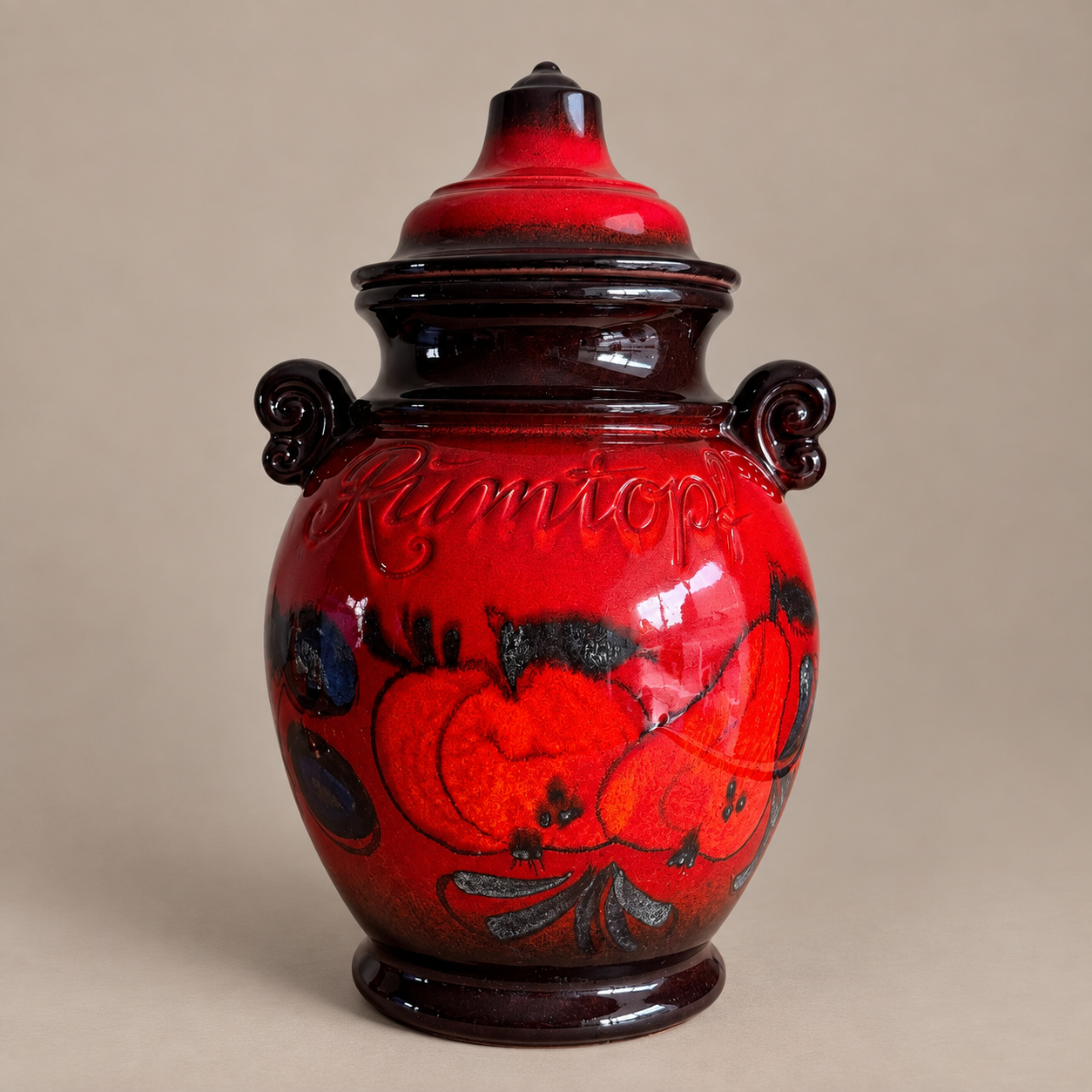 Scheurich Rumtopf with Lid — Red & Black, Model 826–36.png
