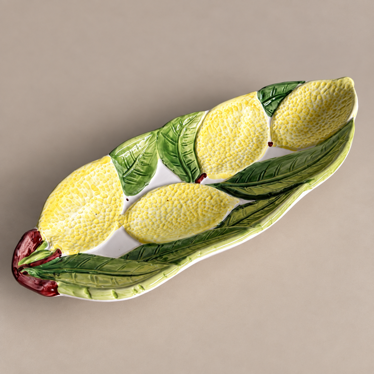 Italian Lemon &amp; Leaf Serving Dish