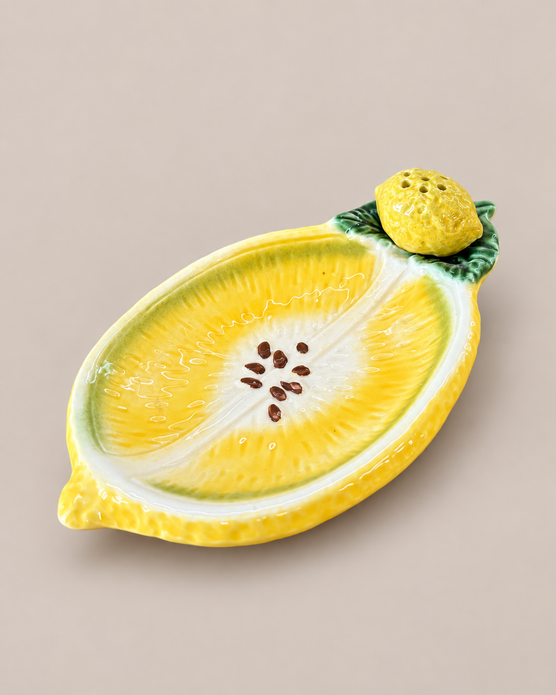 Italian Lemon Dish with Cocktail-Stick Holder