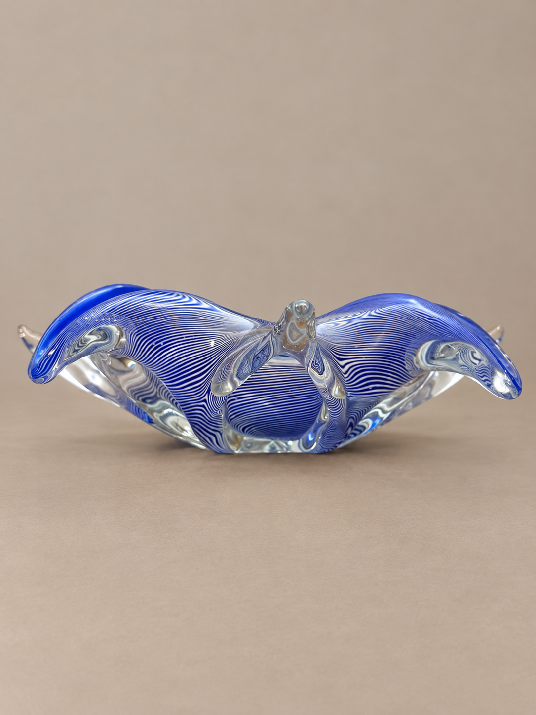 Vintage Murano Cobalt Blue Mezza Filigrana Glass Bowl.png