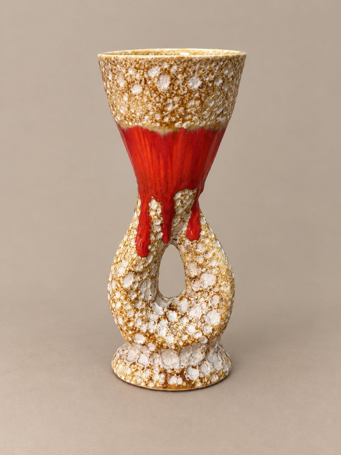 French Vallauris Sculptural Lava Glaze Vase.png
