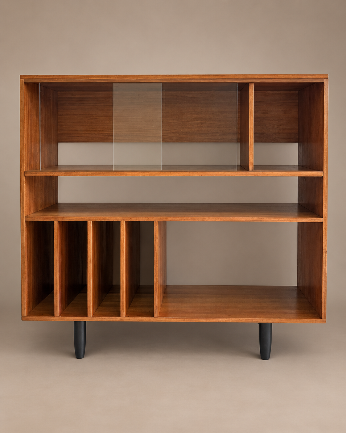 Sold — Large Mid-Century Teak Record Cabinet