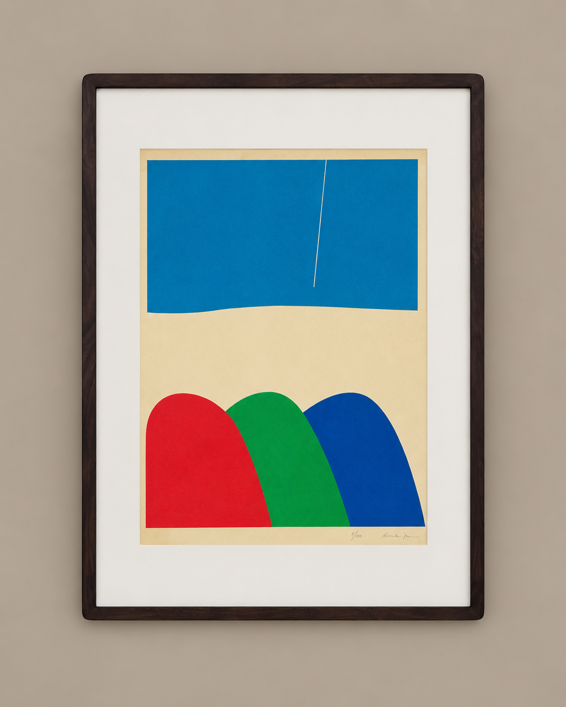 Alima — Signed Limited-Edition Abstract Print, 1974
