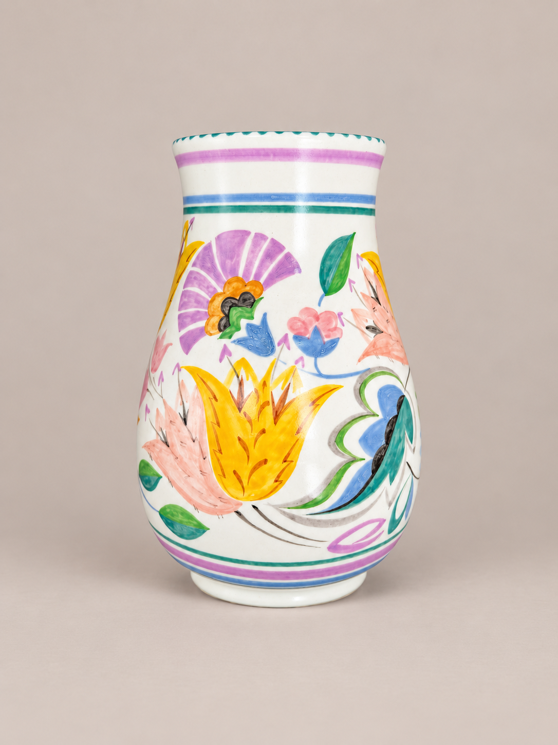 Hand-Painted Floral Ceramic Vase.png