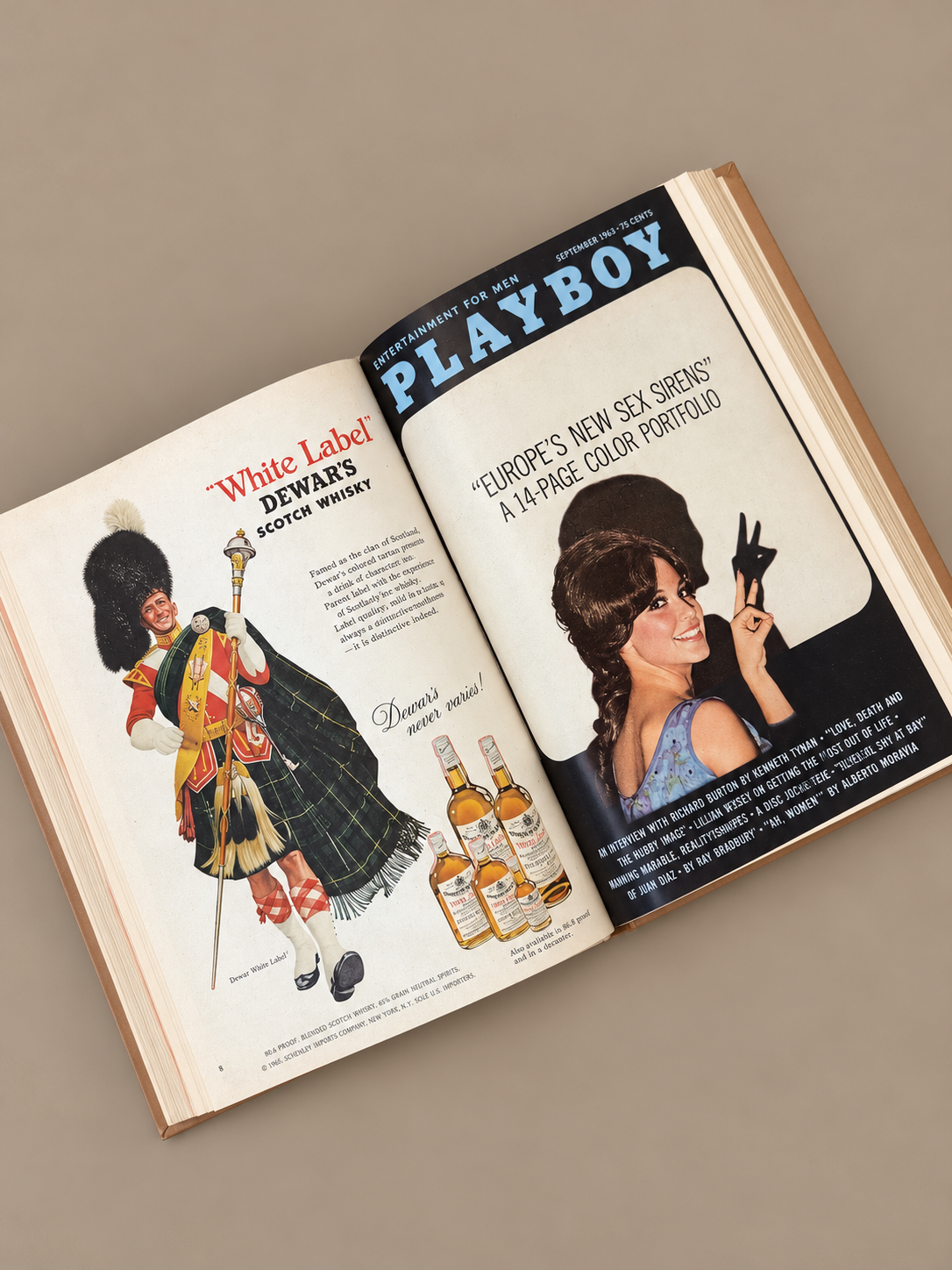Vintage Magazine Whisky and Playboy Spread.png
