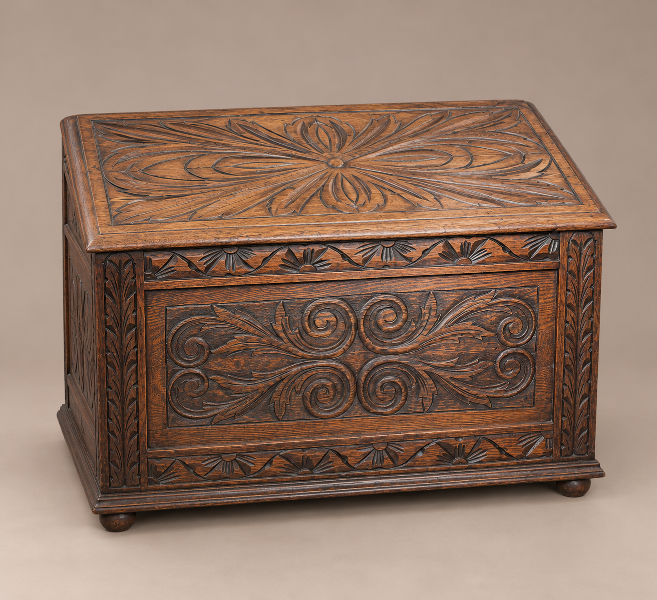 Carved Antique Oak Hope Chest.png