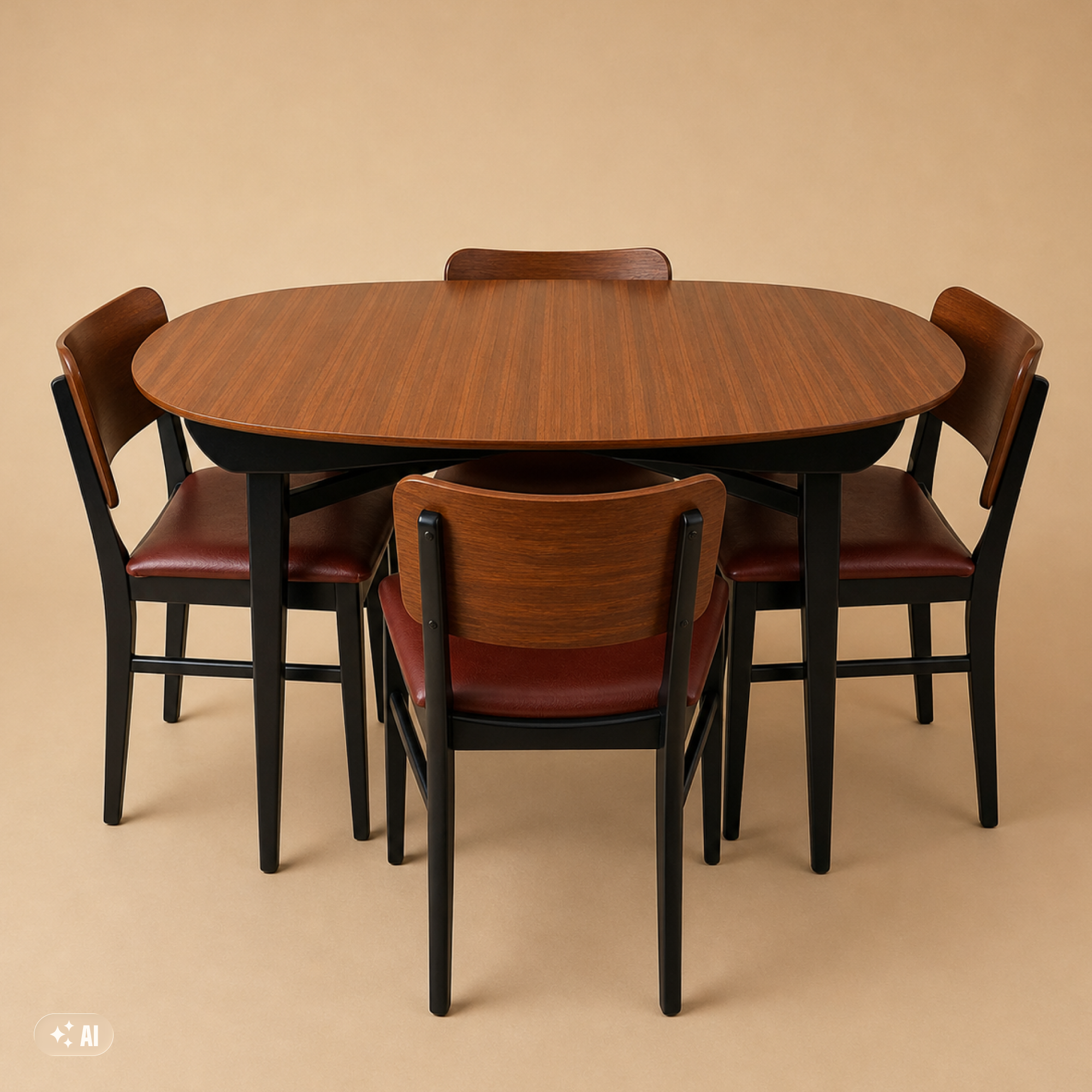 Beautility Dining Table + 4 Chairs