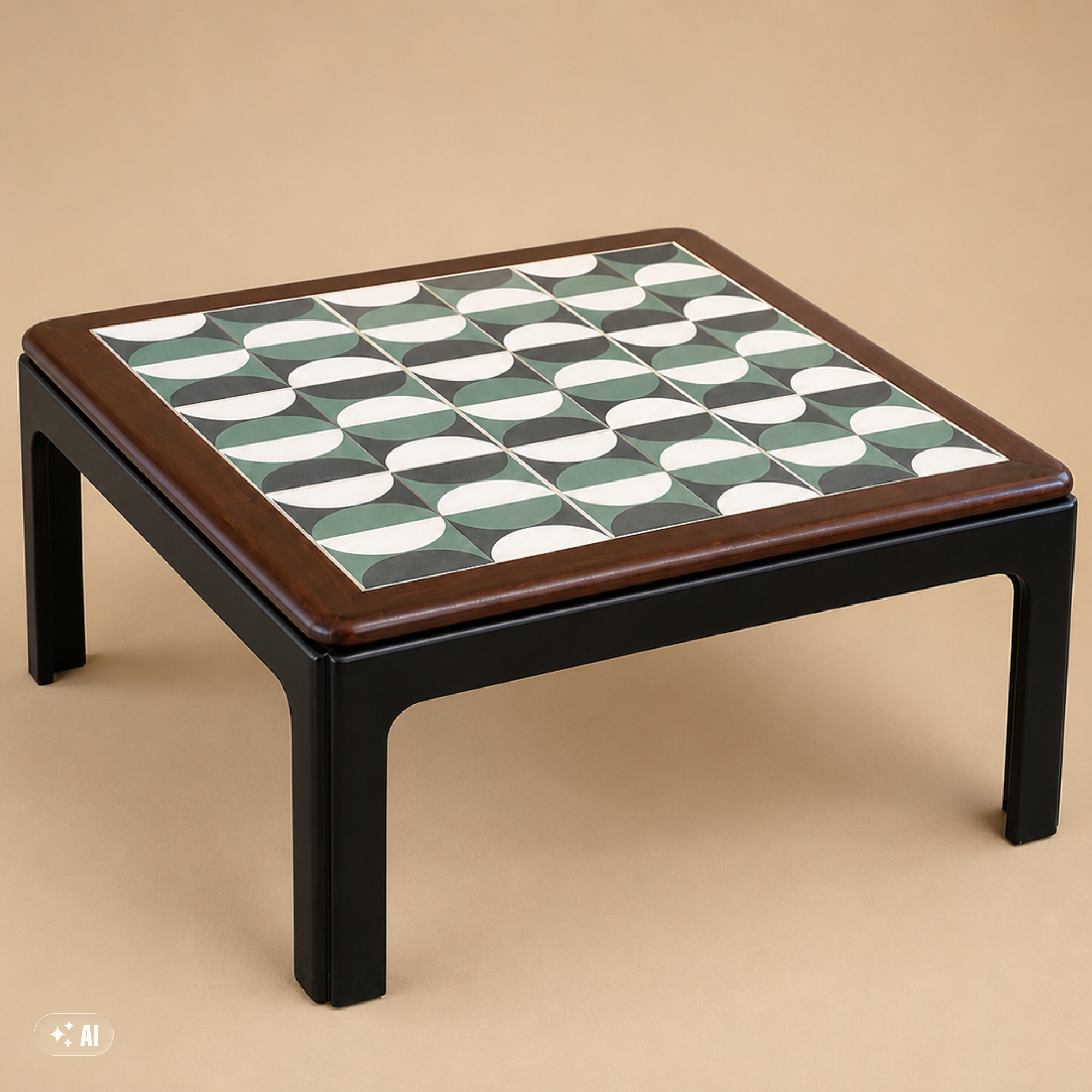 Nathan Tile Topped Table (Refinished)