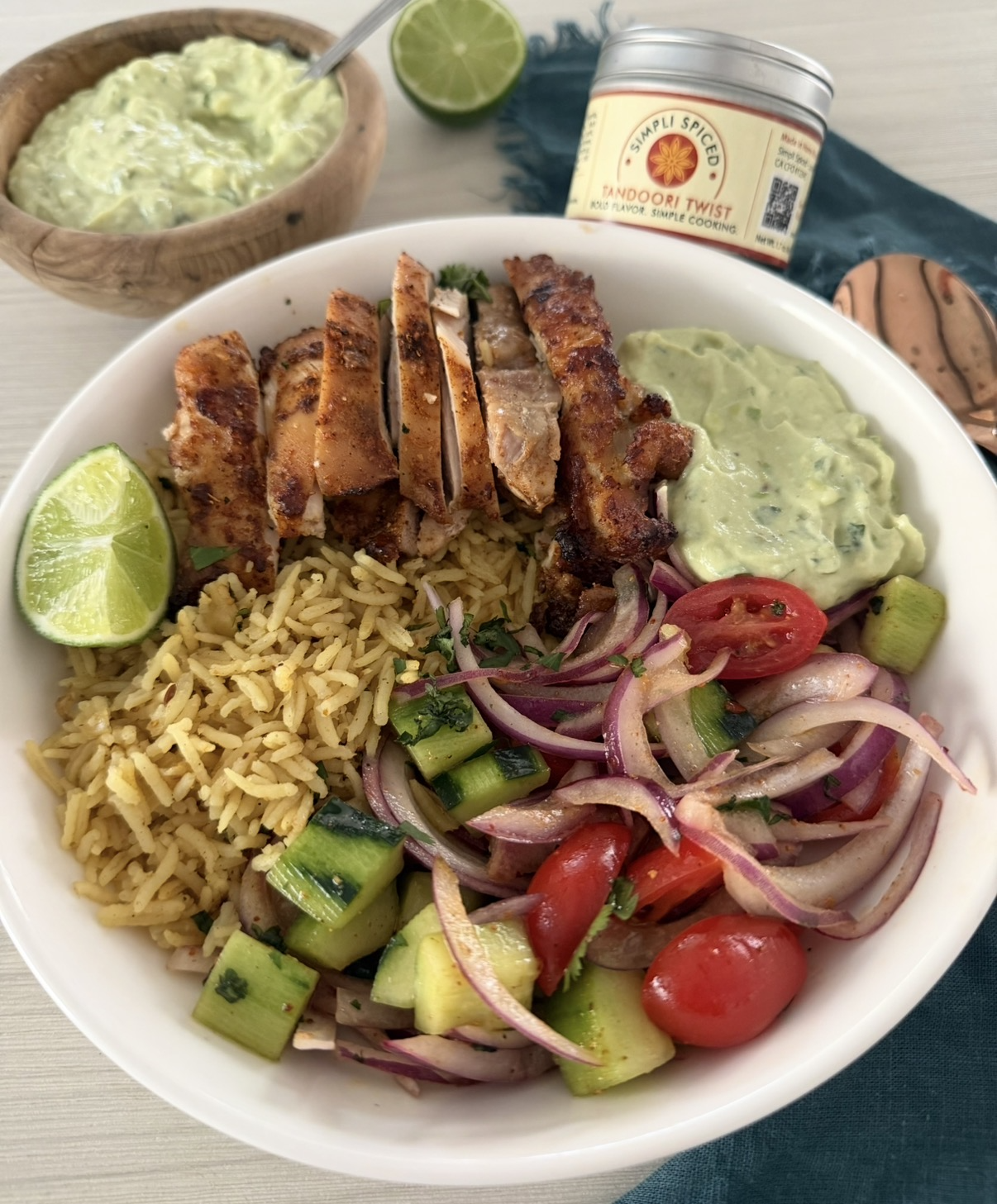 Healthy Tandoori Chicken Bowls