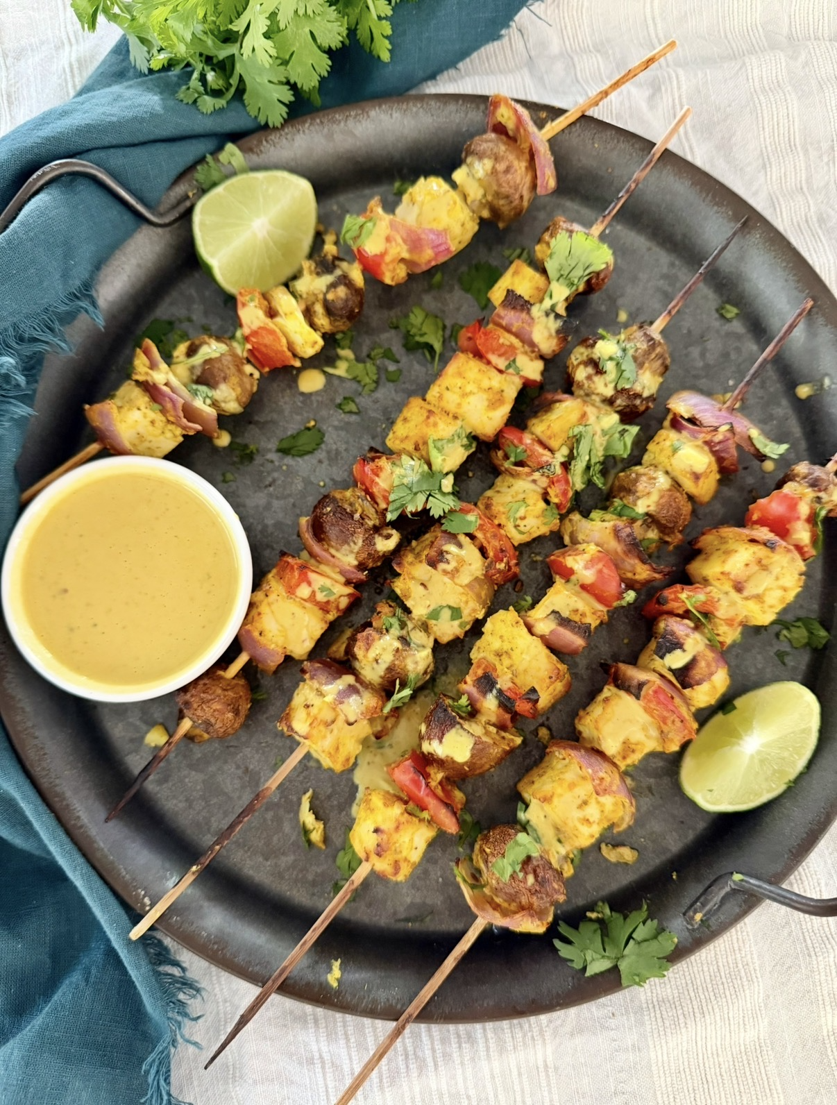 Curry  Flair Vegetable &amp; Tofu Kebabs