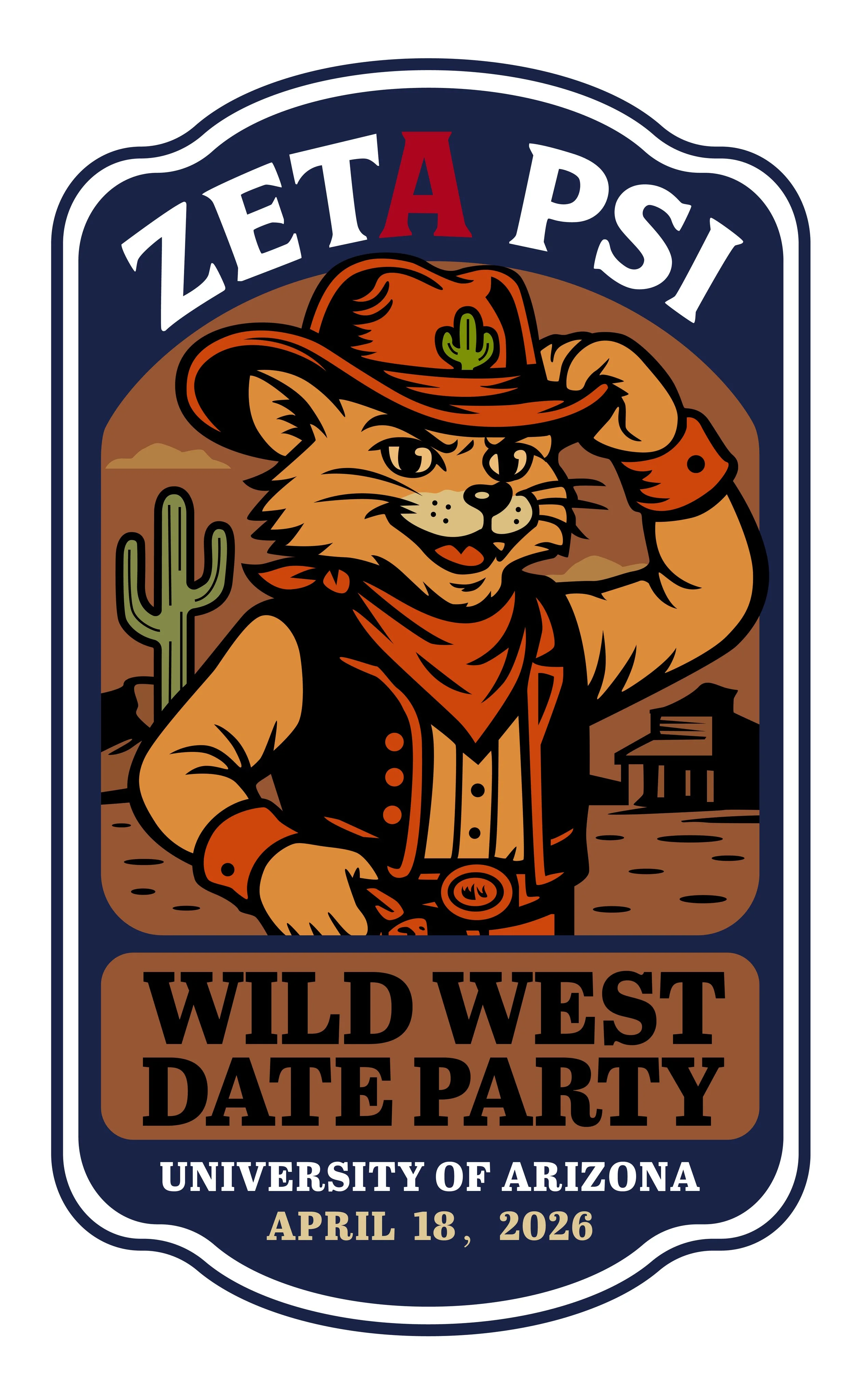 ZETA PSI — Wild West Date Party Identity