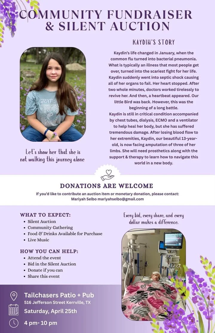 Community Fundraiser & Silent Auction for Kaydin