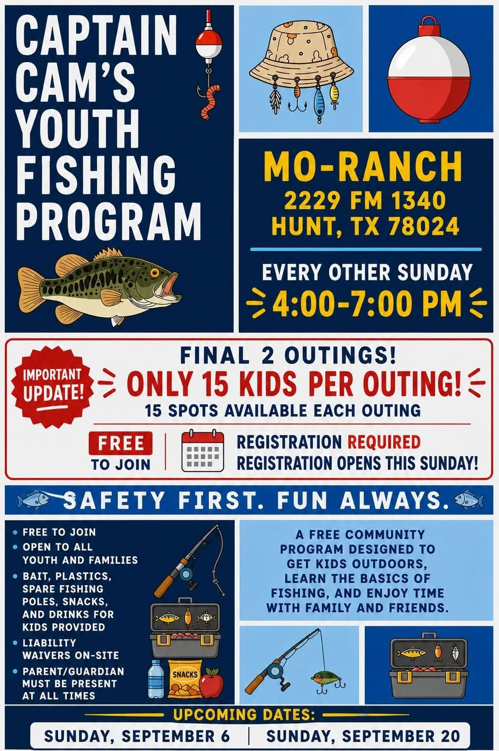 Captain Cam's Youth Fishing Program 