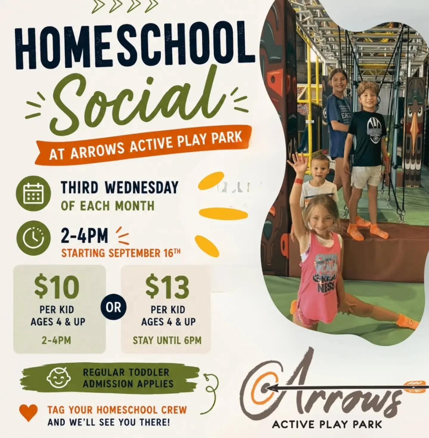 Arrows Homeschool Social Days! 
