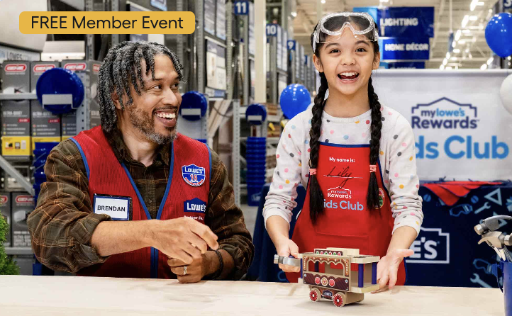 Lowe's Free Kid Workshop: Holiday Trolley Car