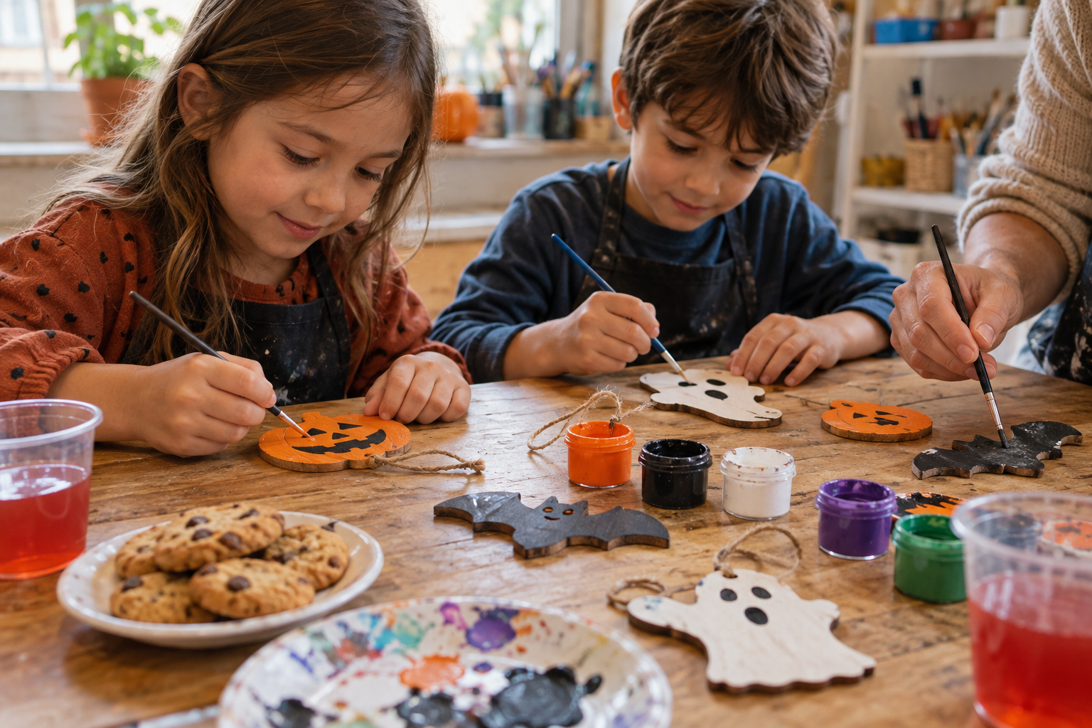 Decorating Halloween Ornaments