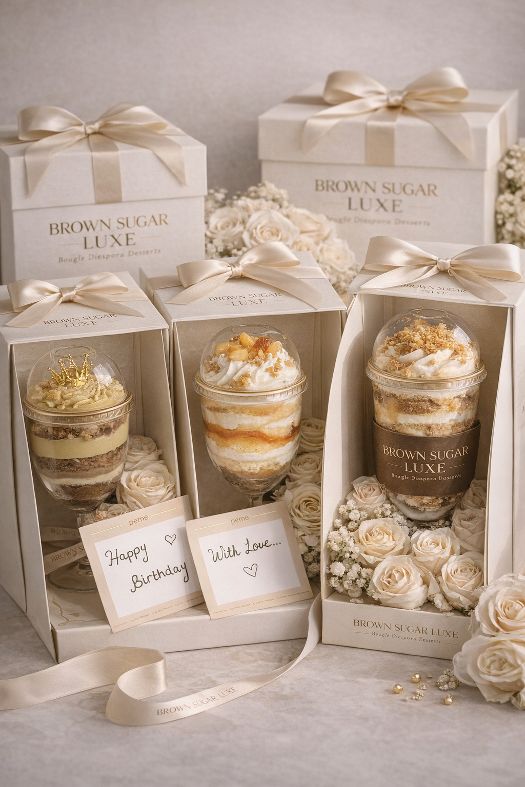 Signature Wine Glass Dessert Box