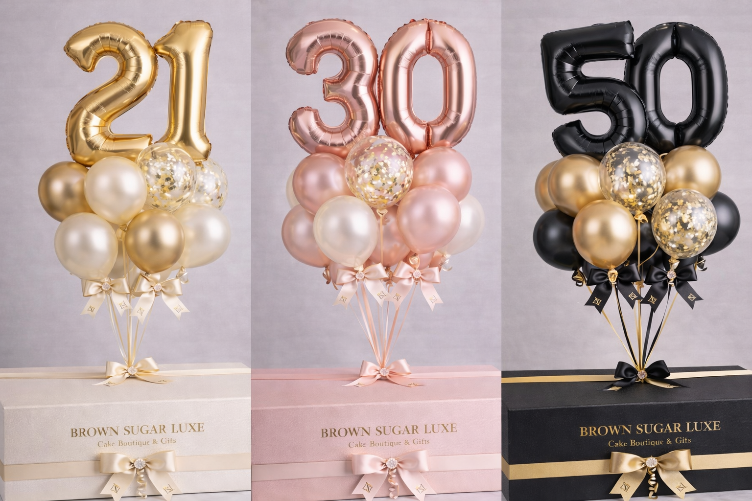 Number Balloon Luxe Set