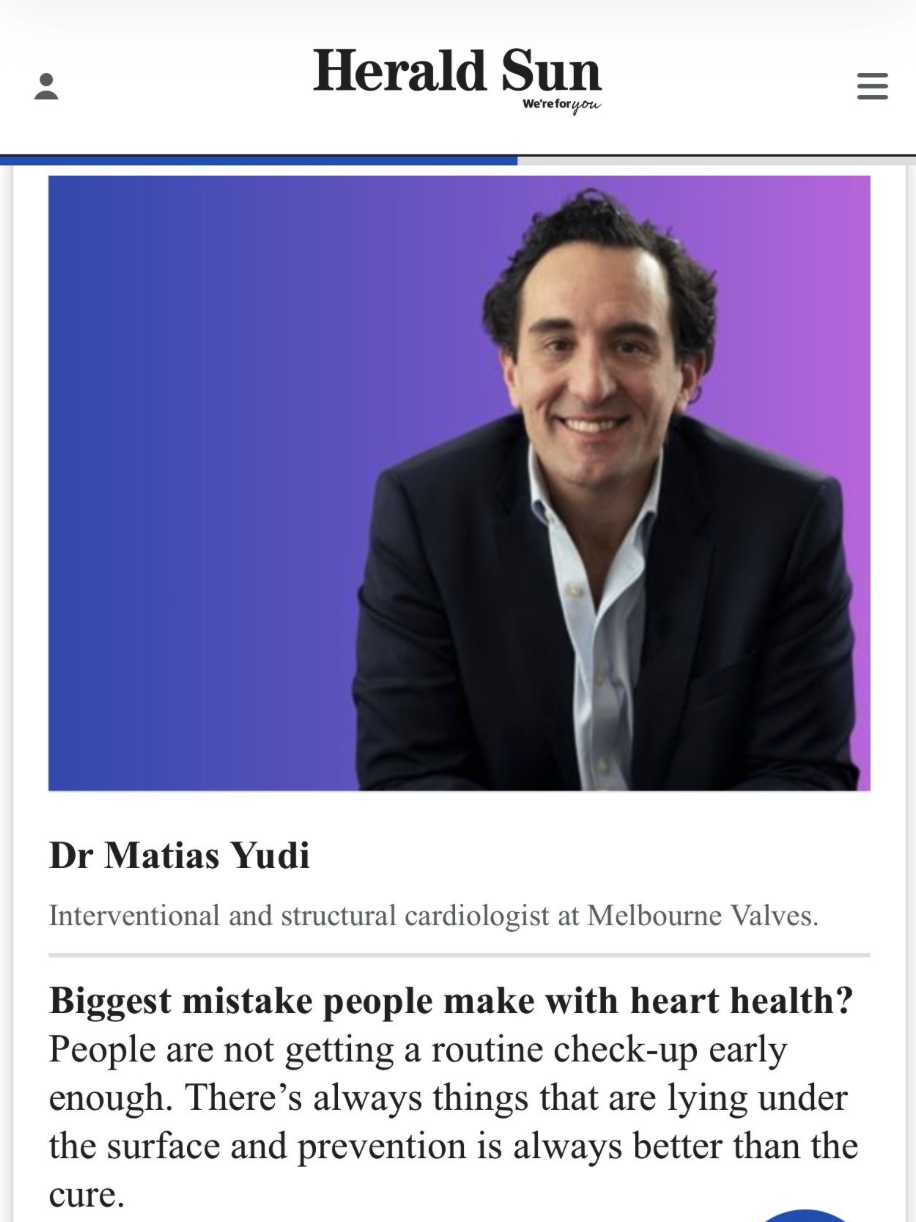 dr Matias Yudi cardiologist heart valves