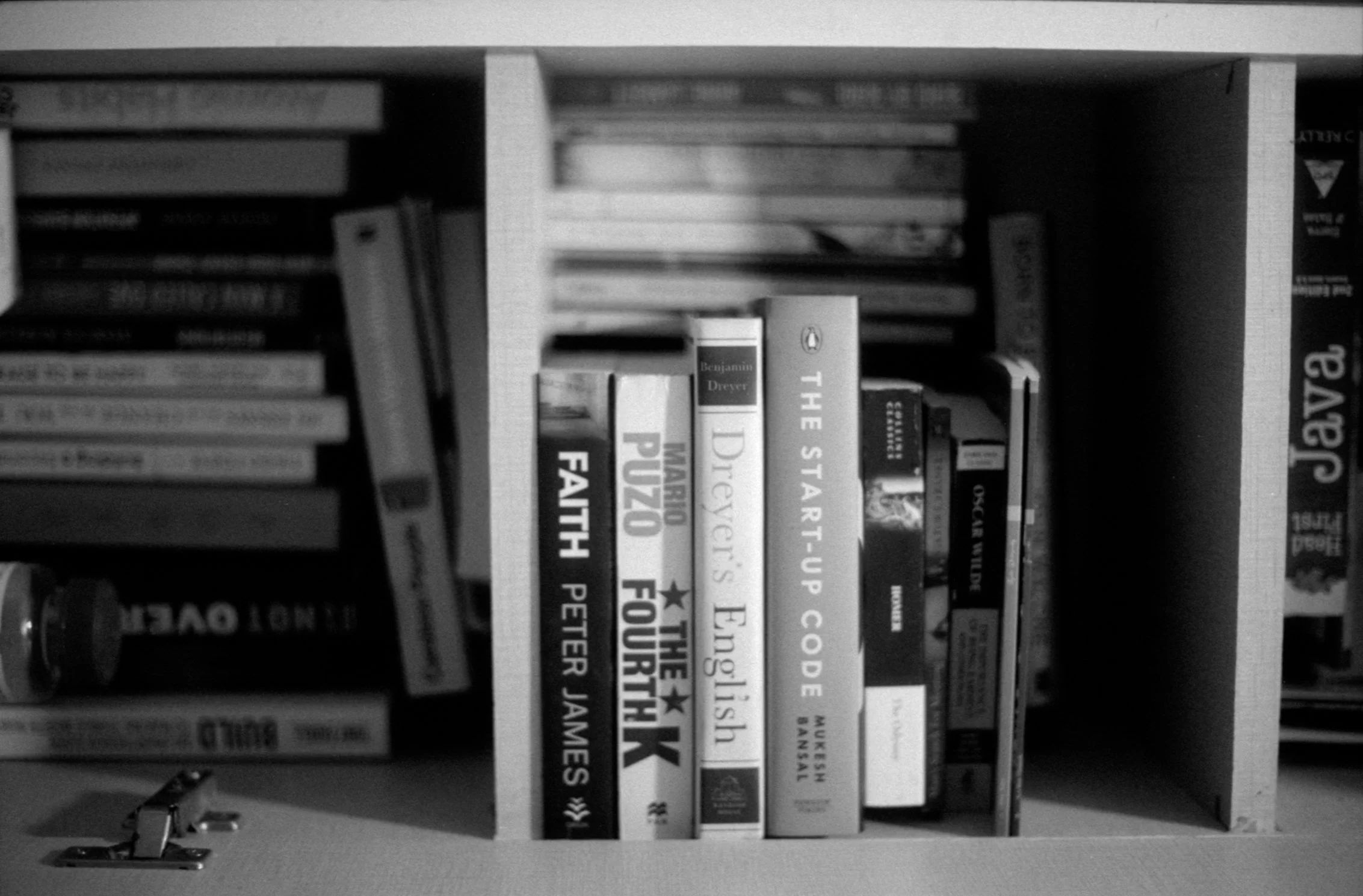 Books on my shelf but rotated