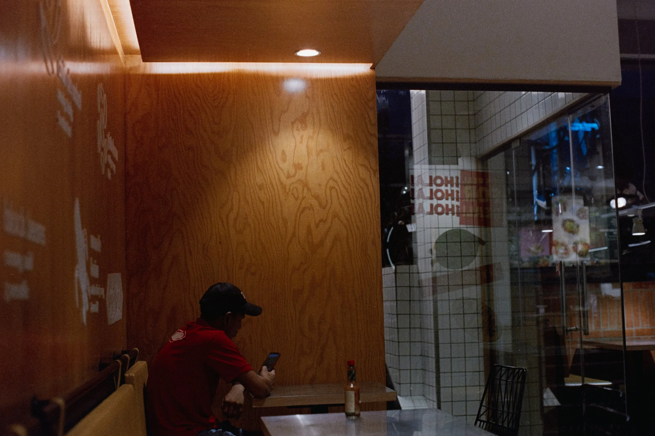In his "me-time" - A worker in California Burrito