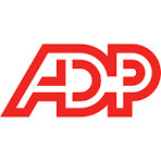 ADP logo in red text