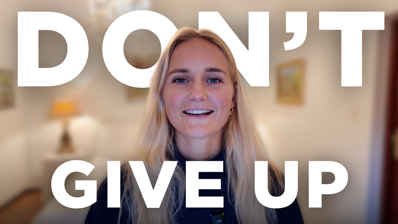 God's brought you this far, keep on going