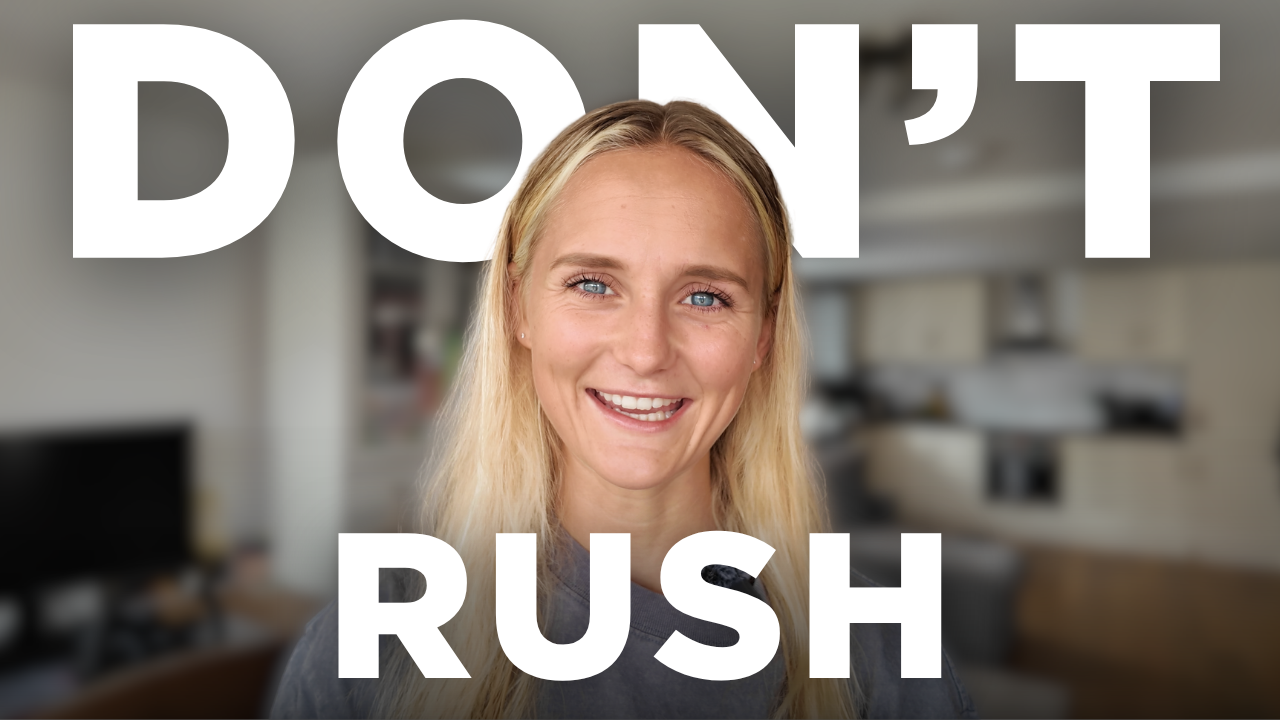 Don't rush, just wait - it leads to blessings